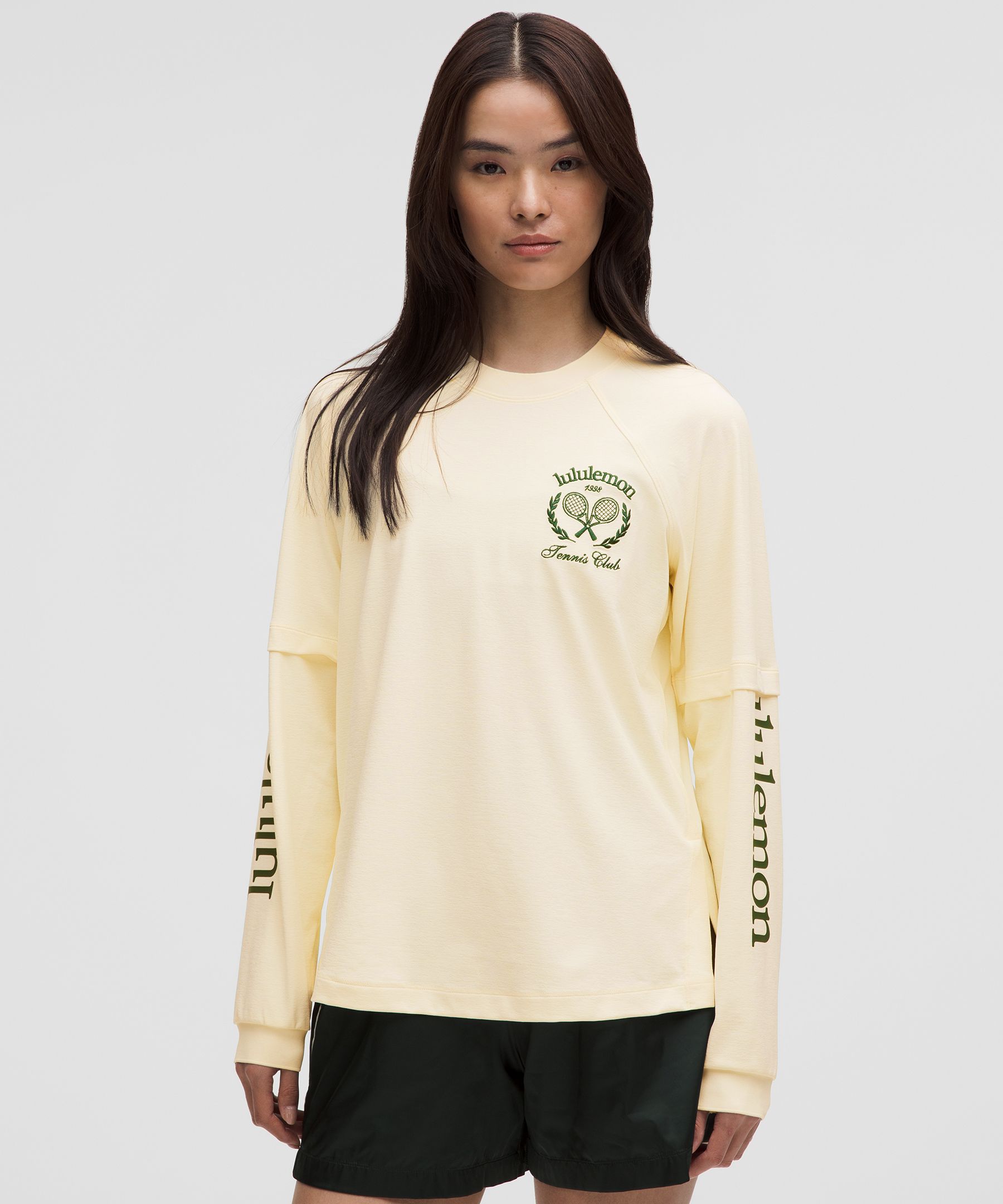 Layered Long-Sleeve T-Shirt Tennis Club - Yellow