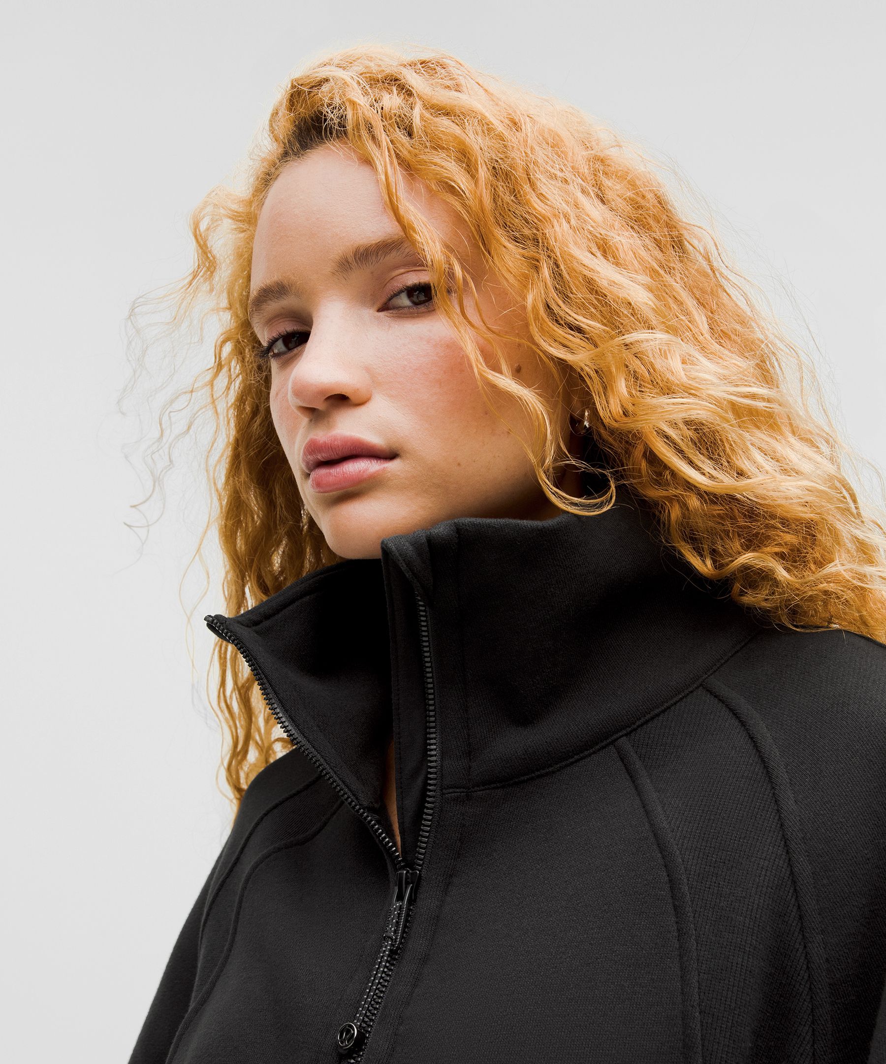 Scuba Oversized Funnel-Neck Half Zip *Long