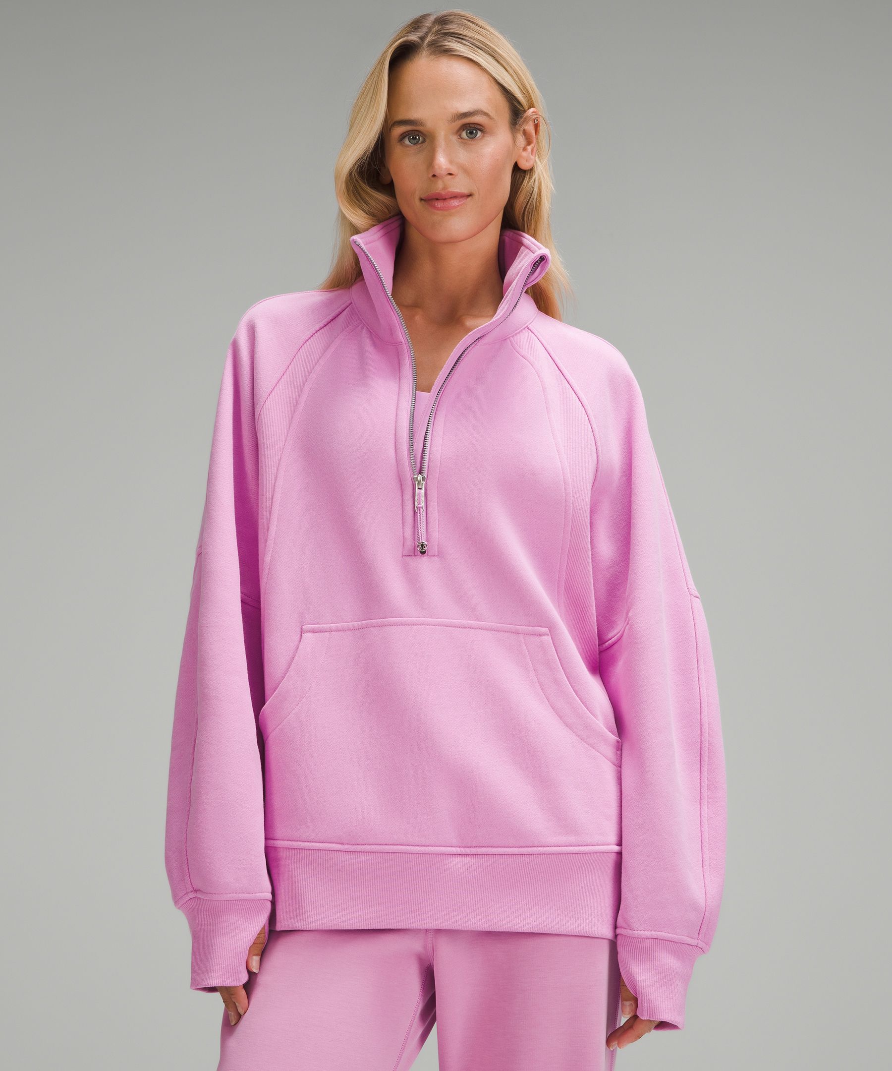 Lululemon athletica Scuba Oversized Funnel-Neck Half Zip *Long, Women's  Hoodies & Sweatshirts