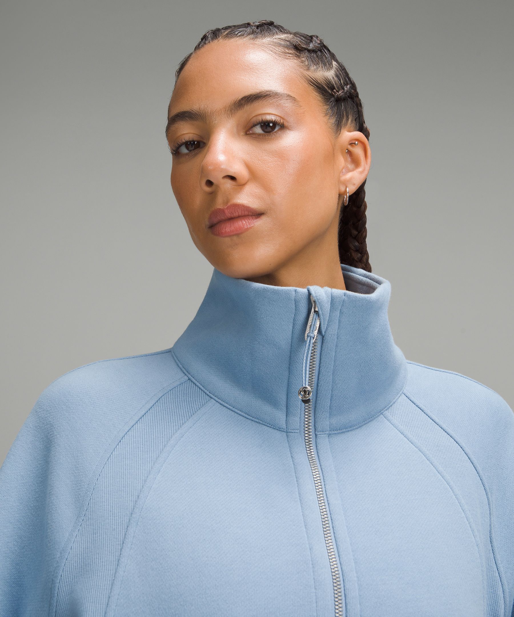 Scuba Oversized Funnel-Neck Half Zip *Long | Women's Hoodies & Sweatshirts