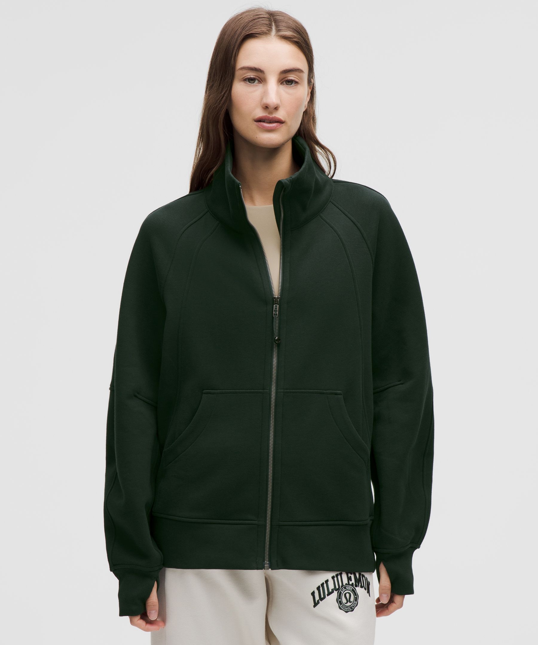 Scuba Oversized Funnel-Neck Full Zip
