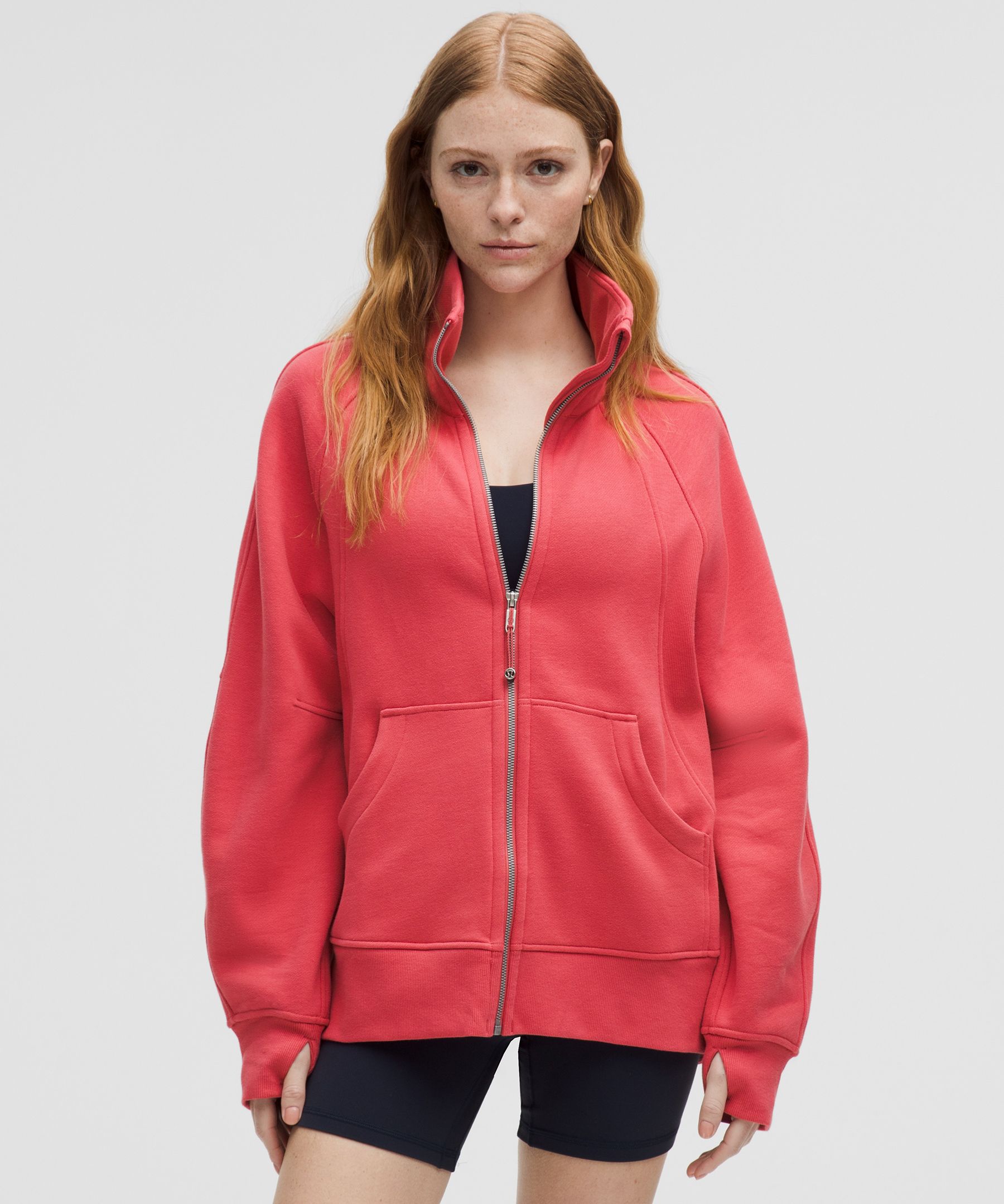 Scuba Oversized Funnel-Neck Full Zip