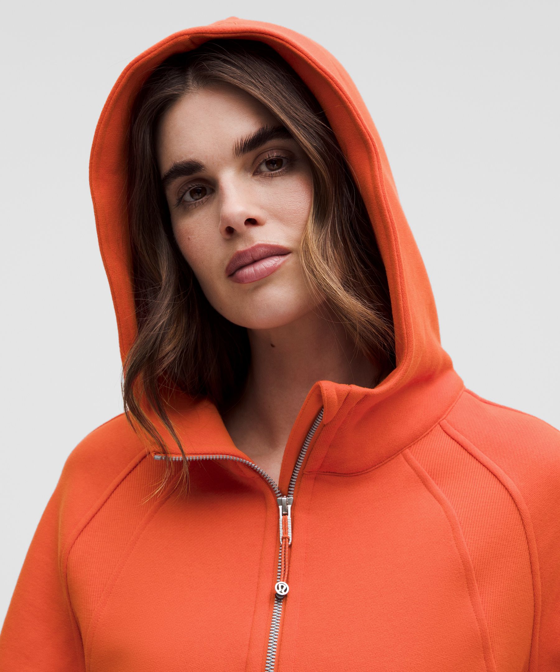 Lululemon Scuba Oversized Full-zip Hoodie In Orange