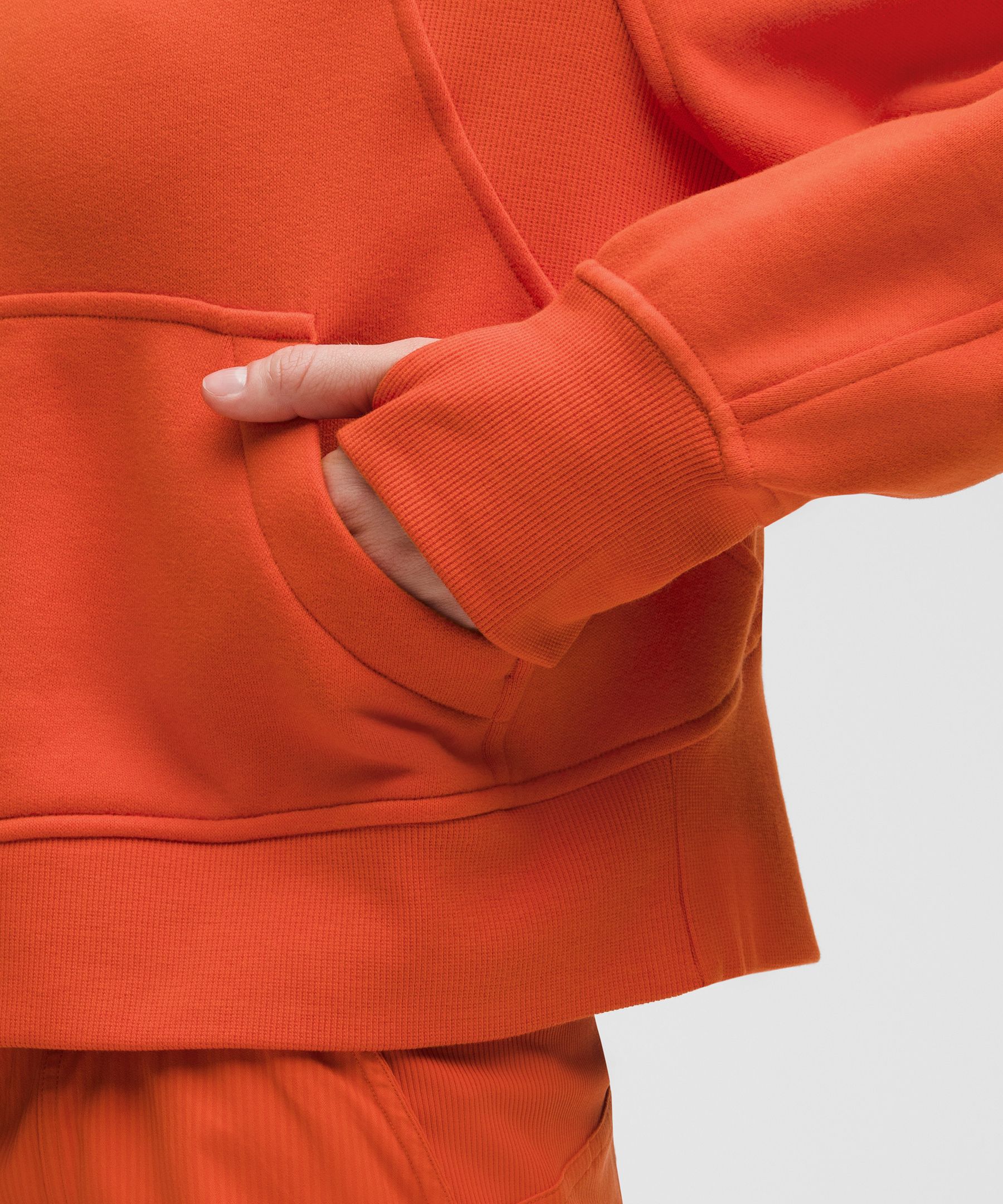 Lululemon Scuba Oversized Full-zip Hoodie In Orange