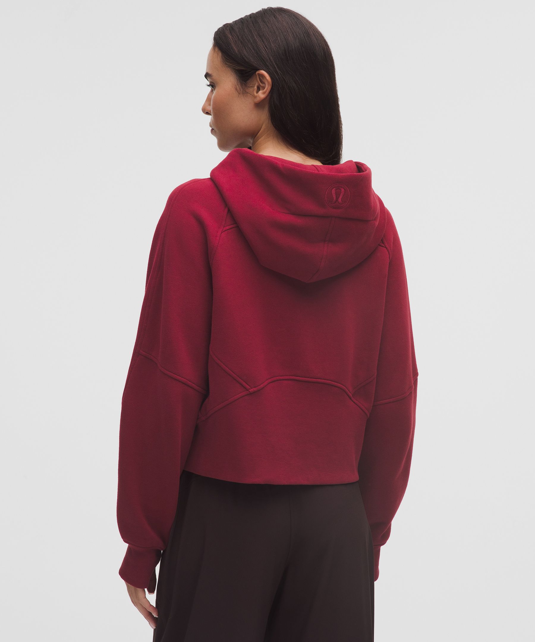 Lululemon Scuba Oversized Full-zip Hoodie In Red