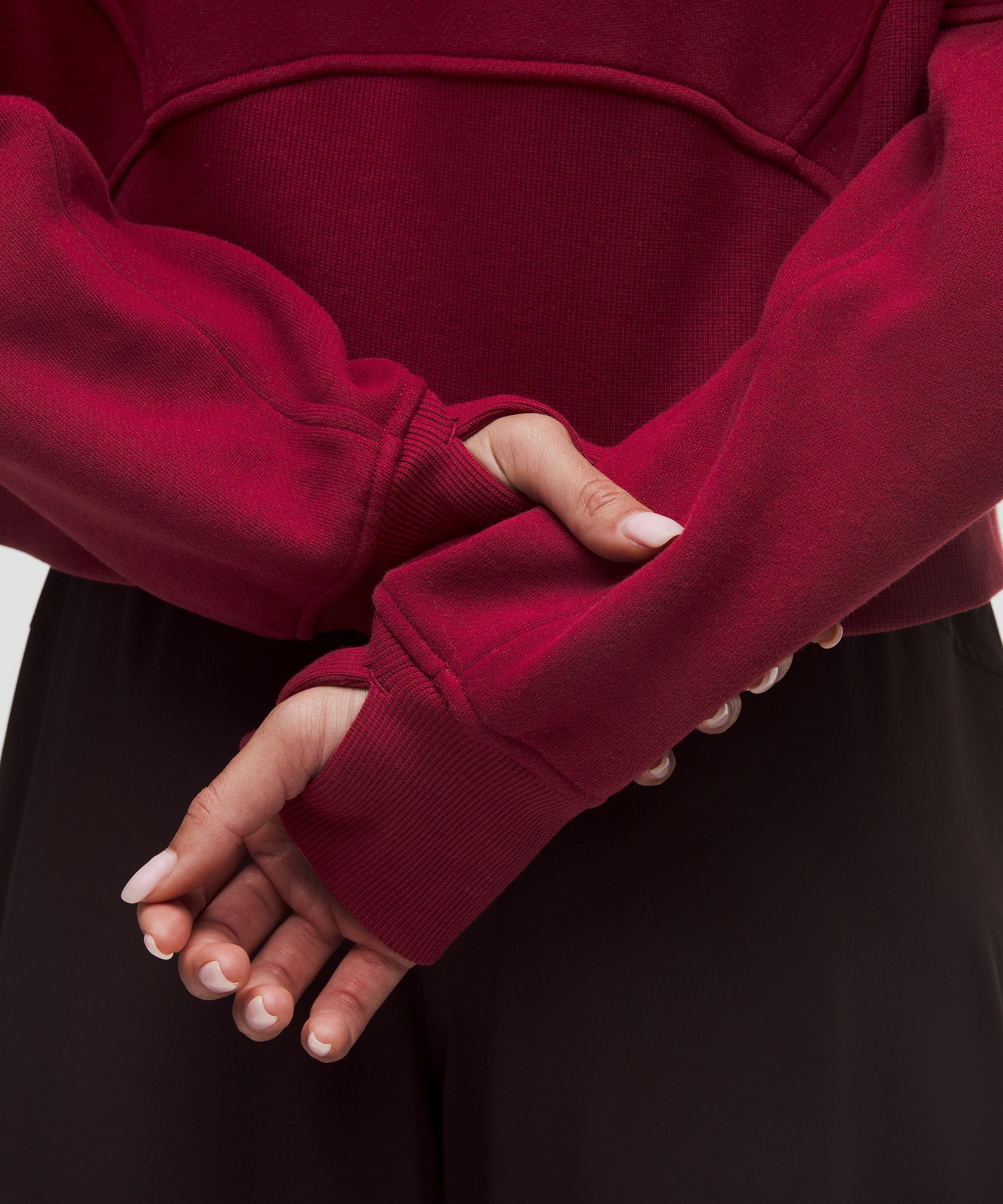 Lululemon Scuba Oversized Full-zip Hoodie In Red