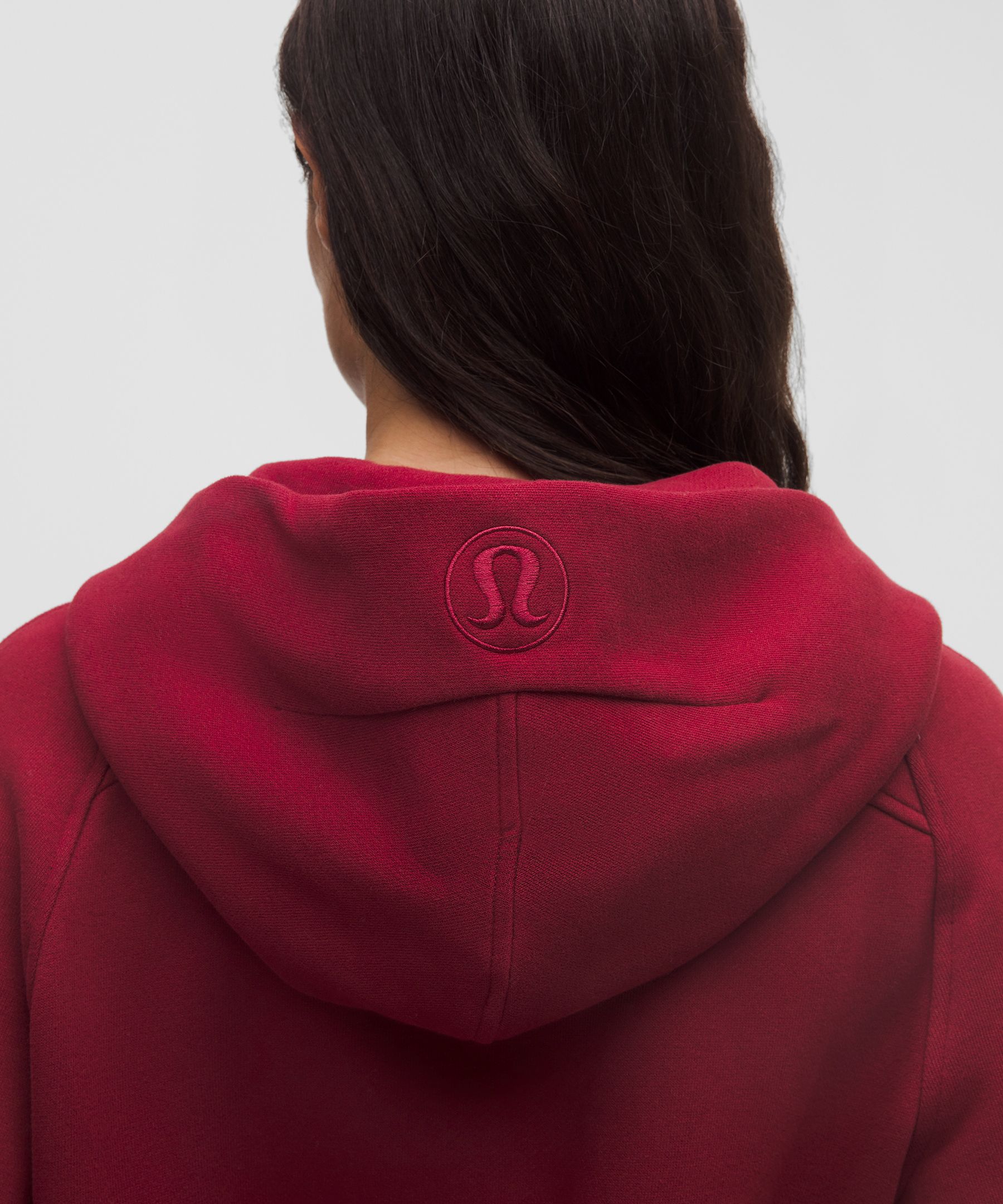 Lululemon Scuba Oversized Full-zip Hoodie In Red