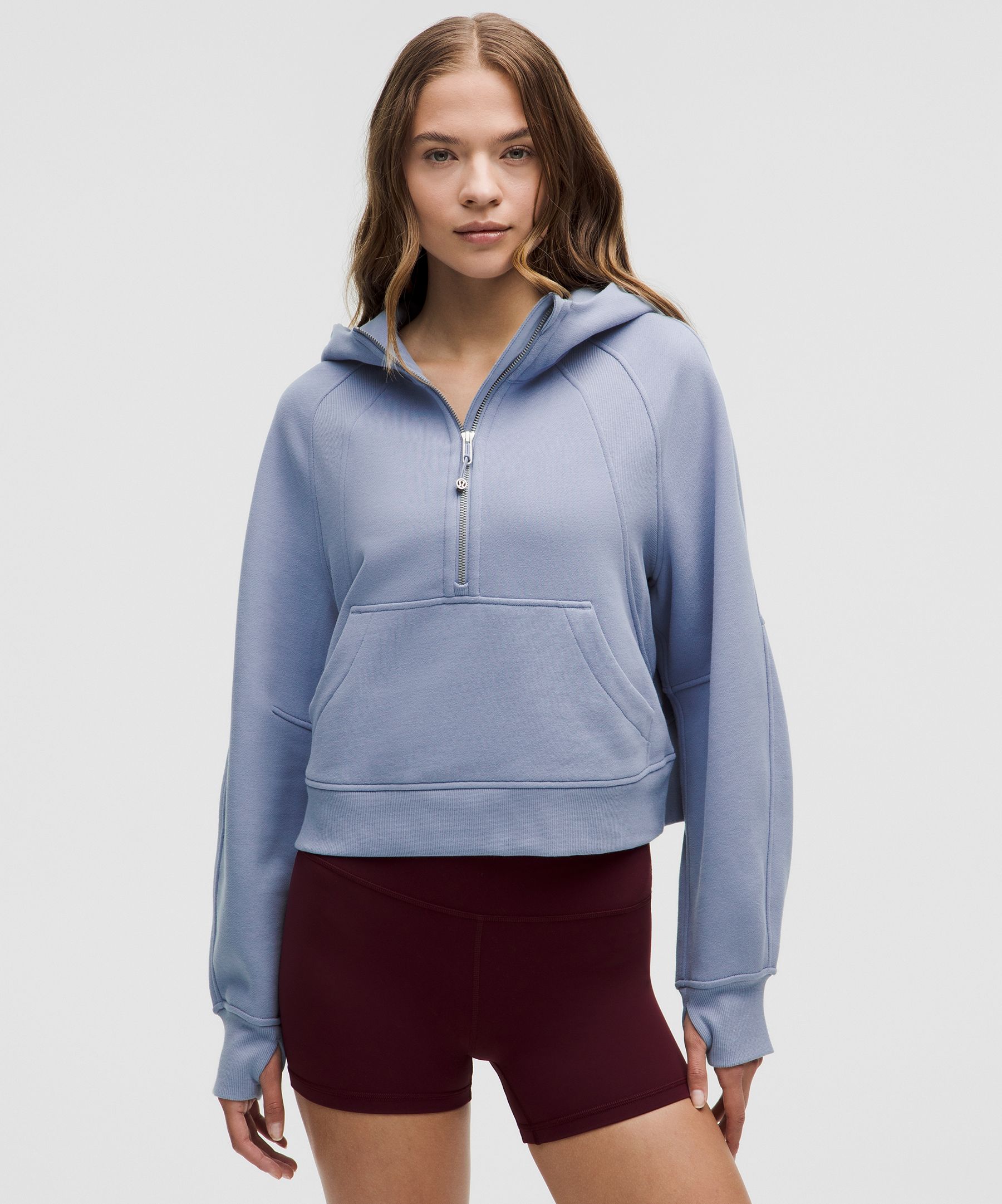 Lululemon Scuba Oversized Half-zip Hoodie In Blue