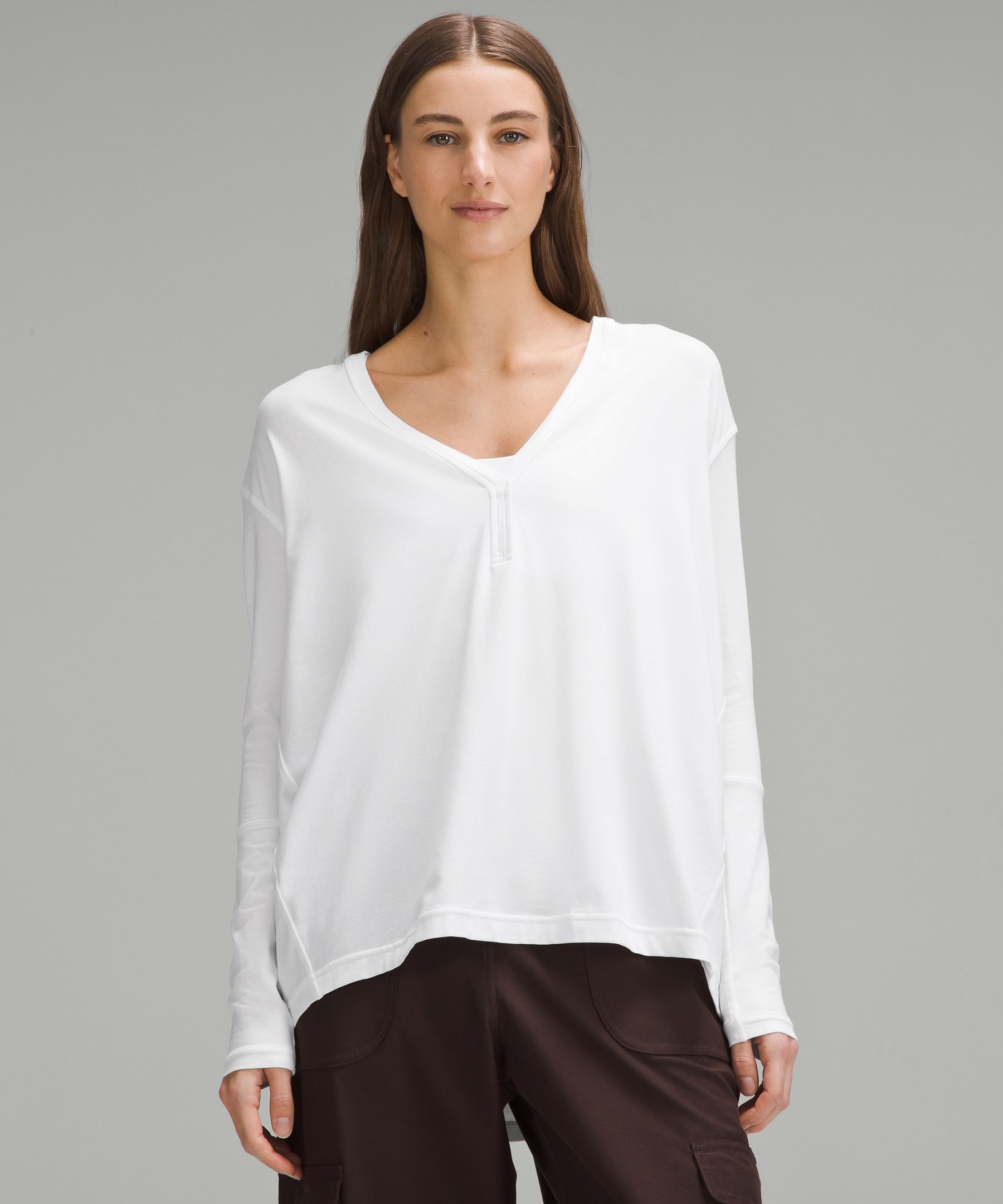 Lululemon Back In Action V-neck Long-sleeve Shirt