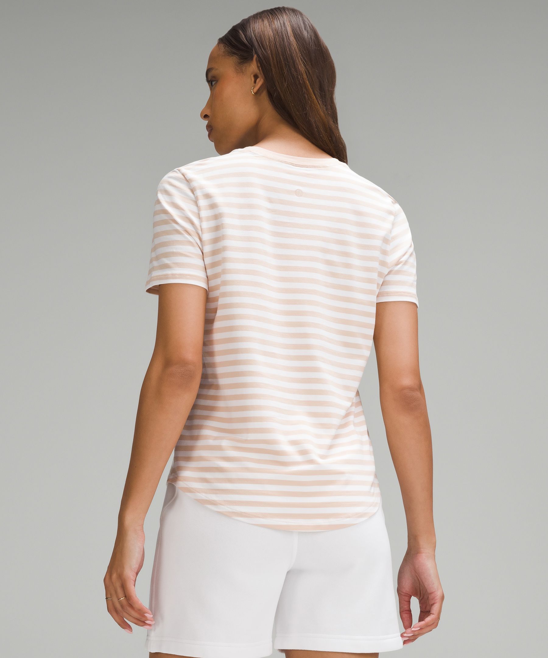 Shop Lululemon Love Curved-hem Crewneck T-shirt