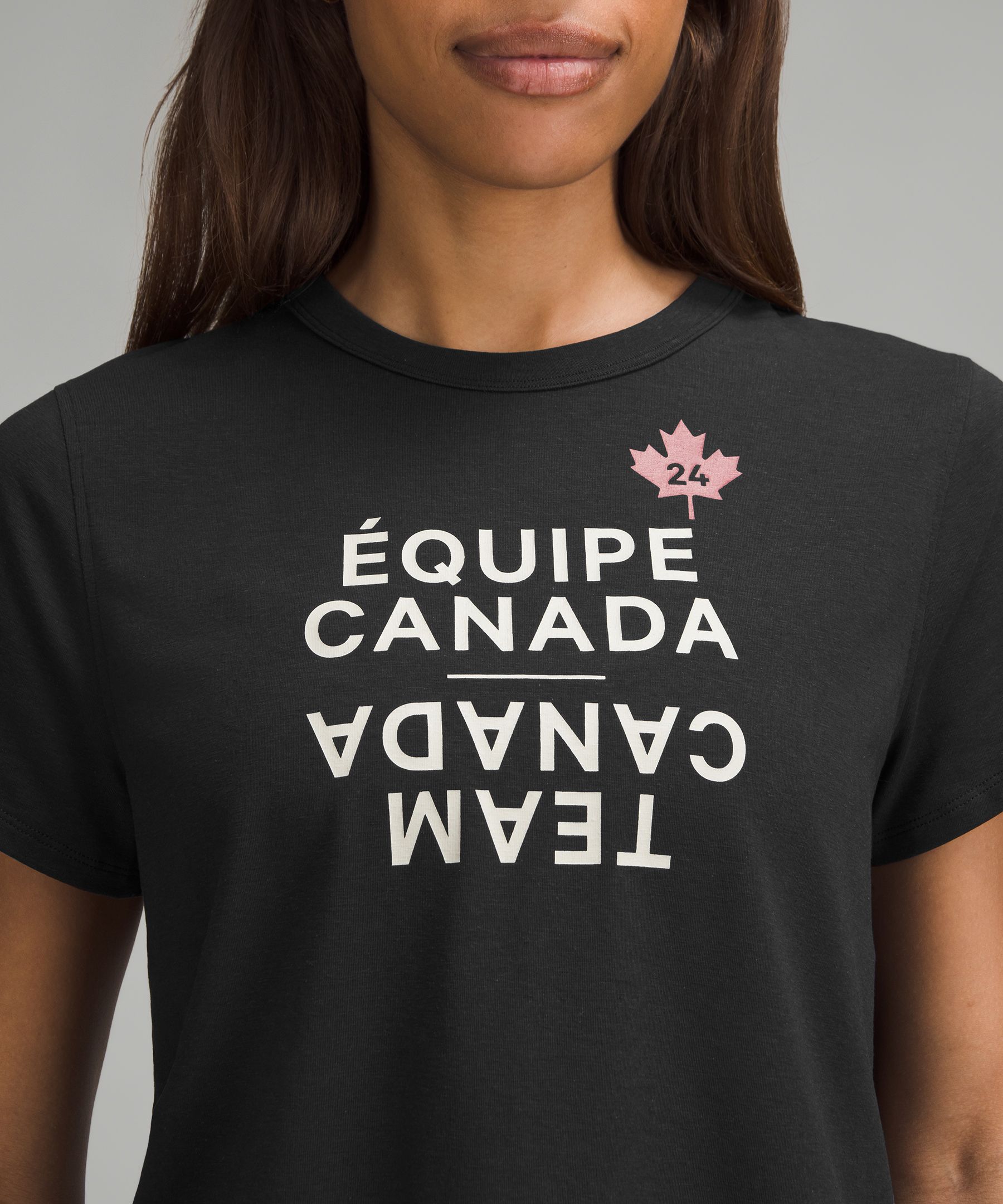 【lululemon】限定チームカナダ〇 Classic-Fit Cotton☆Tシャツ Lululemon athletica Team Canada Classic-Fit Cotton-Blend T