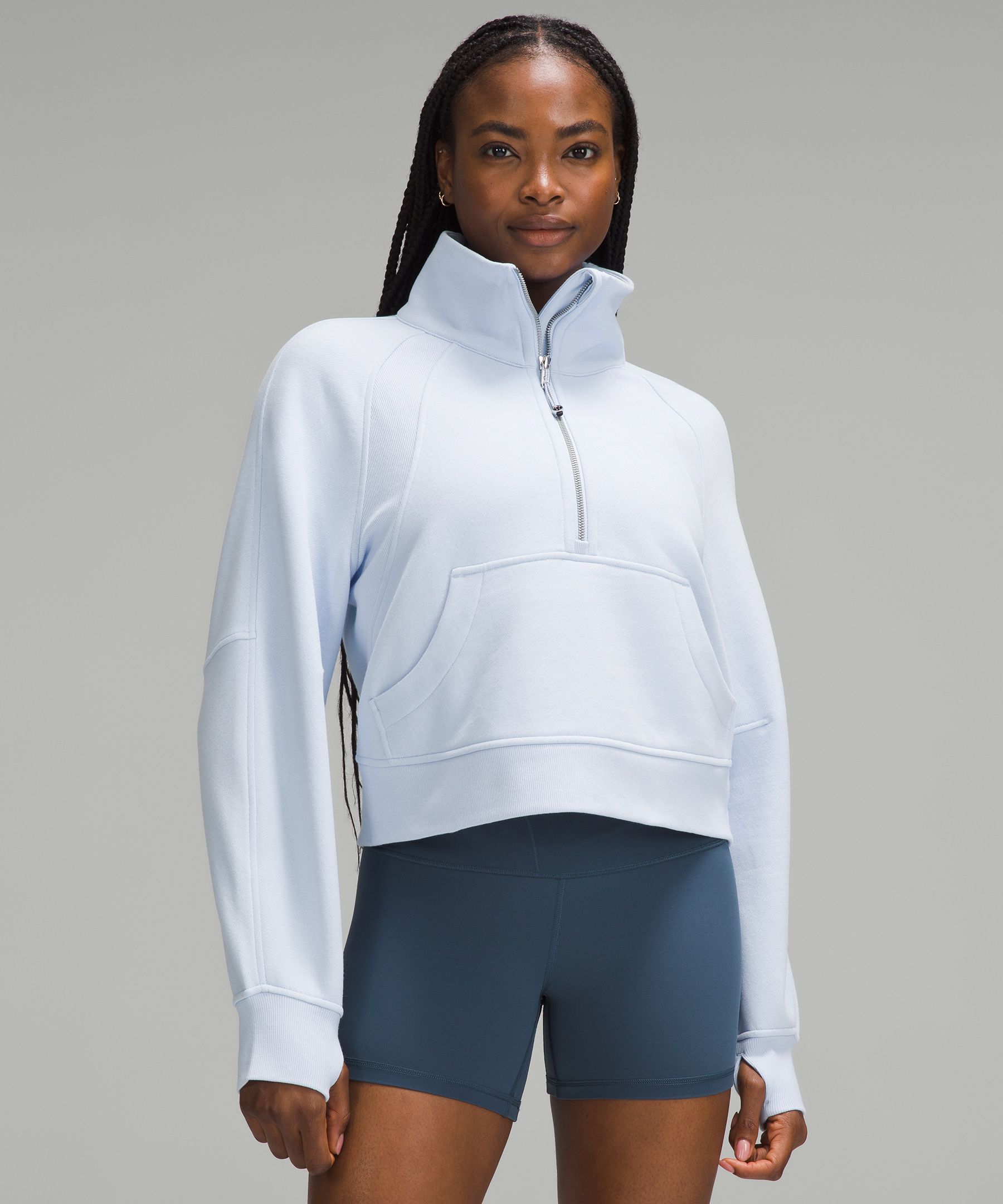 Scuba Oversized Funnel-Neck Half Zip