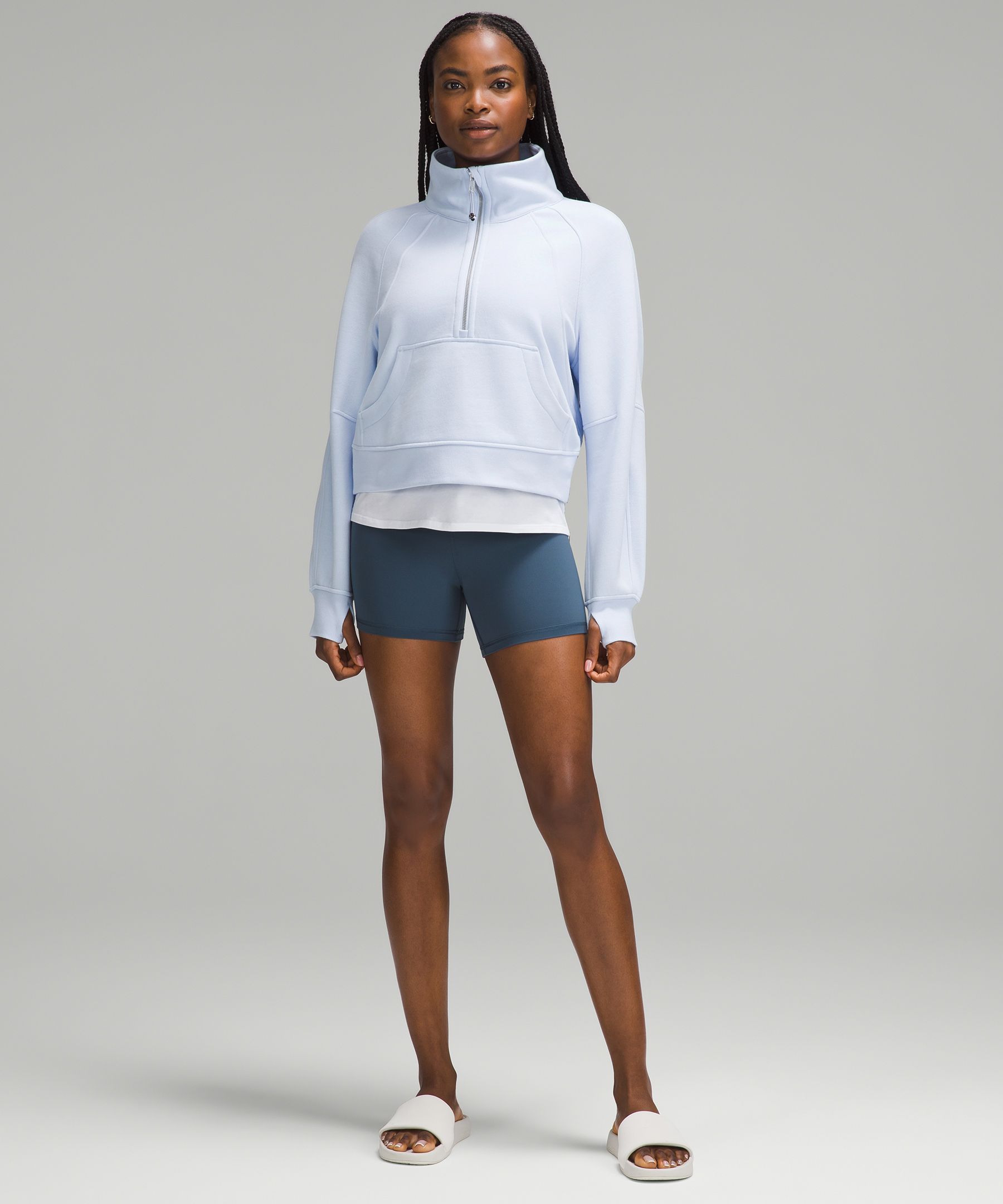 Scuba Oversized Funnel-Neck Half Zip