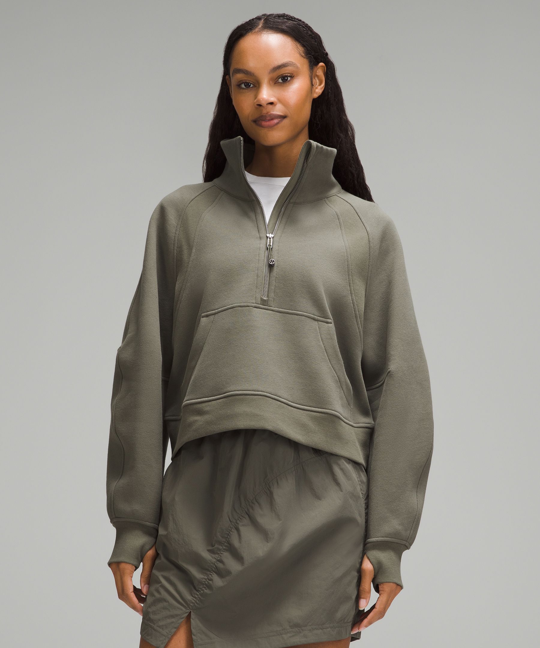 Scuba Oversized Funnel-Neck Half Zip | Women's Hoodies & Sweatshirts