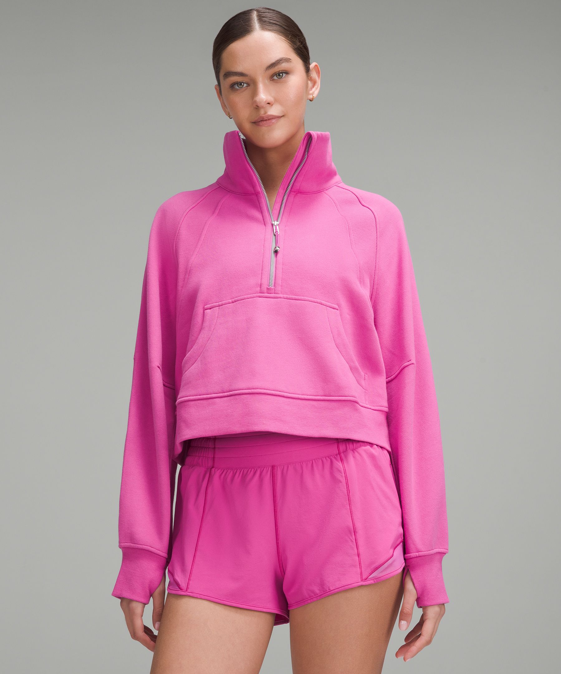 Scuba Oversized Funnel-Neck Half Zip | Women's Hoodies & Sweatshirts