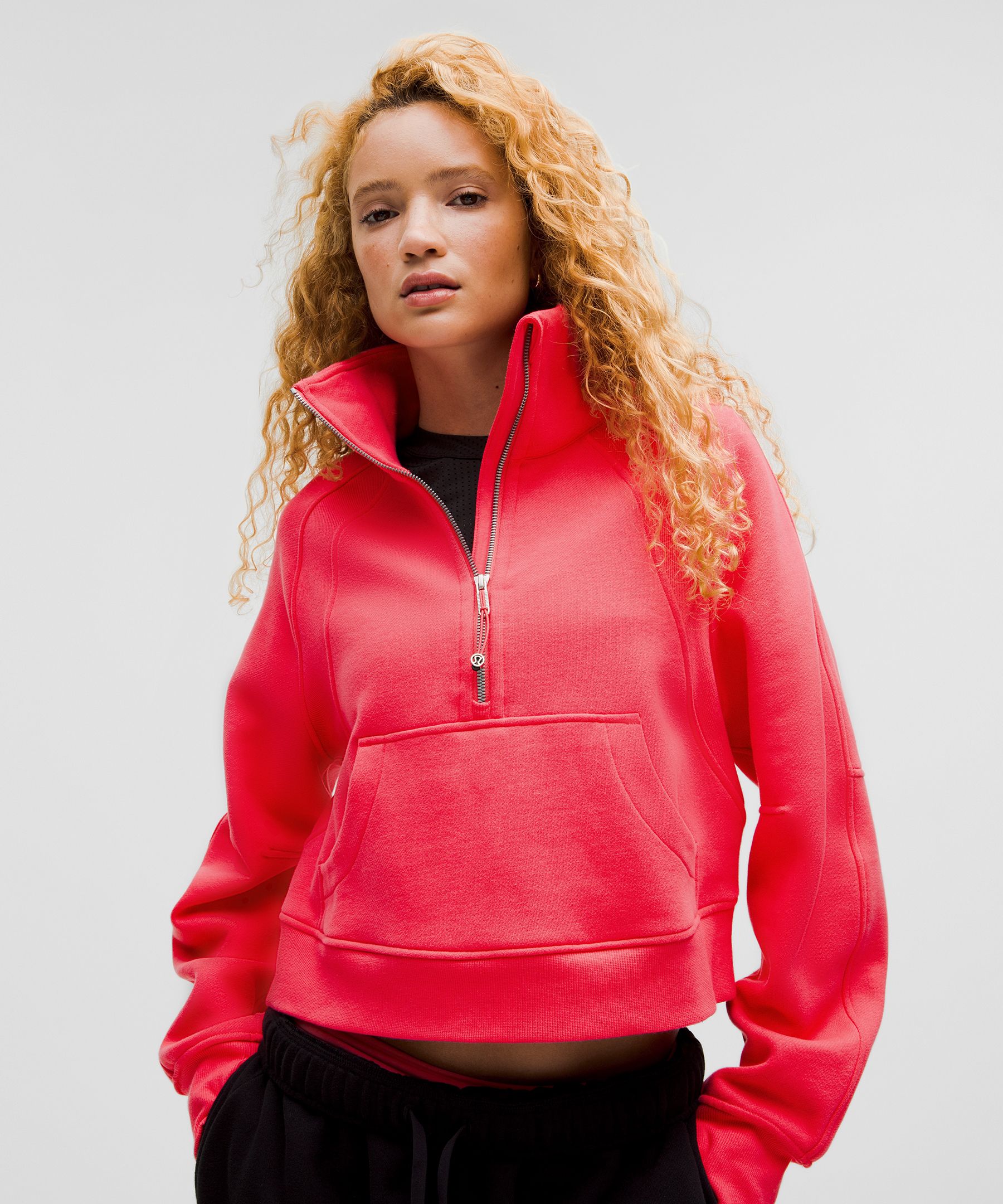 Scuba Oversized Funnel-Neck Half Zip