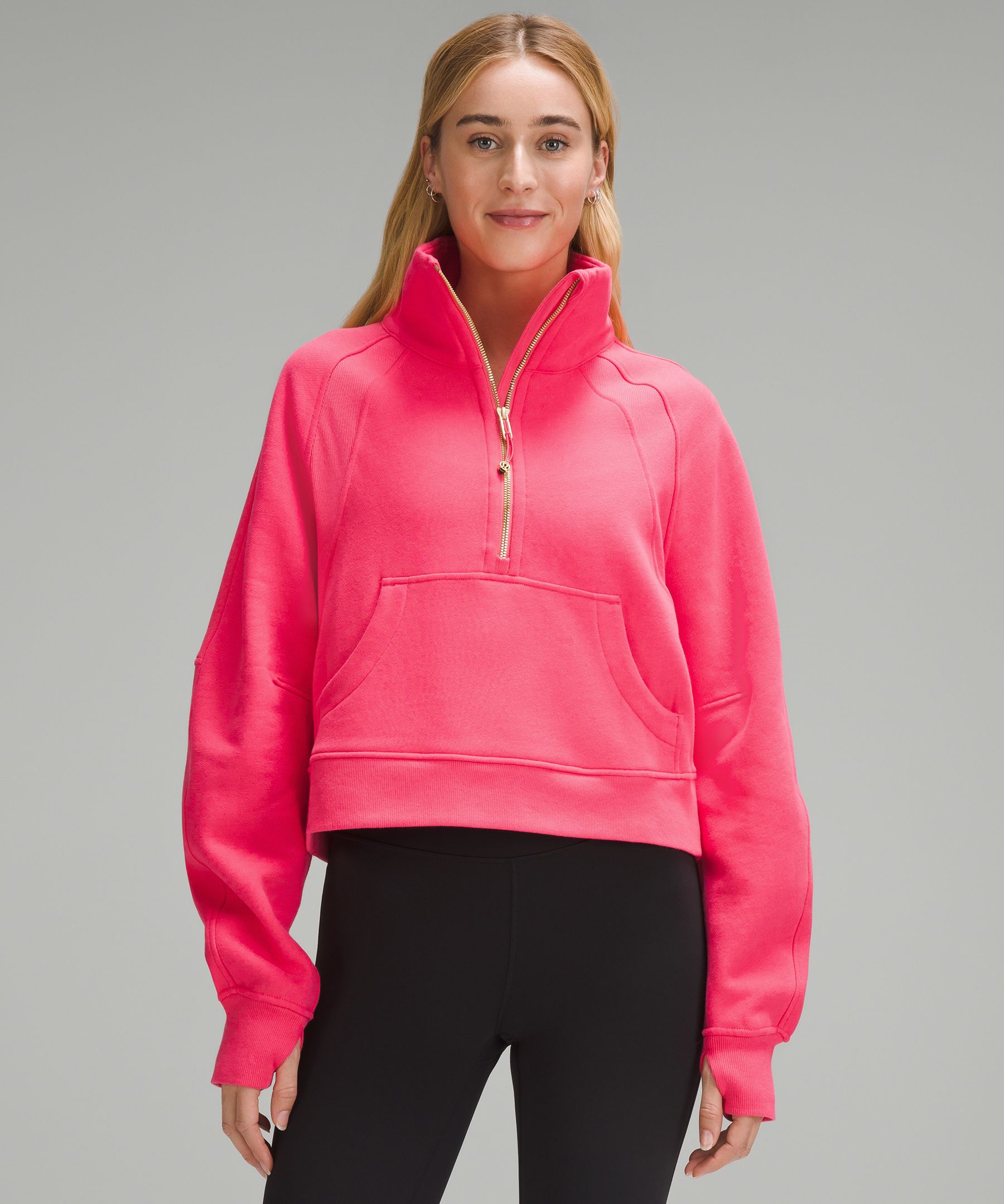 Scuba Half-Zip cotton-blend hoodie