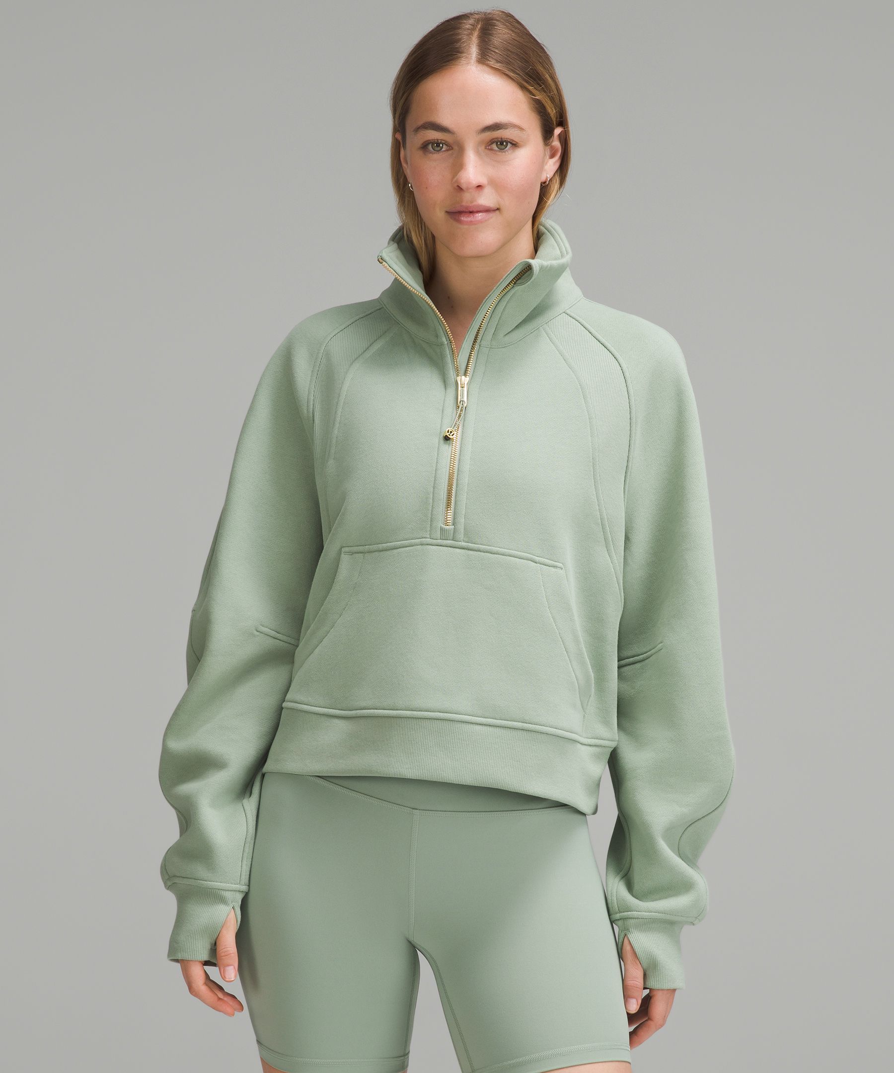 Scuba Oversized Funnel-Neck Half Zip | Women's Hoodies & Sweatshirts ...