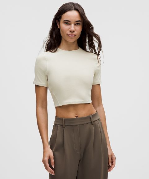 Lululemon Soft Ribbed Keyhole Short-Sleeve Shirt