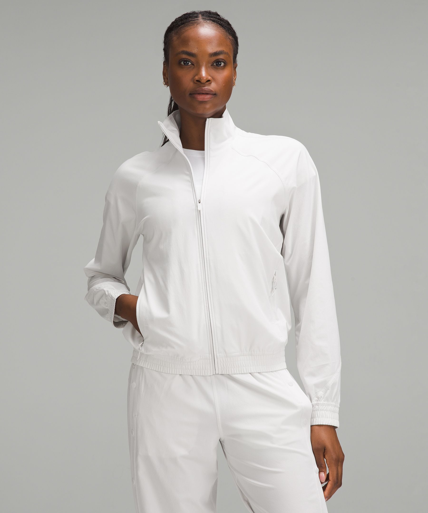 Lululemon Relaxed-fit Track Jacket In White