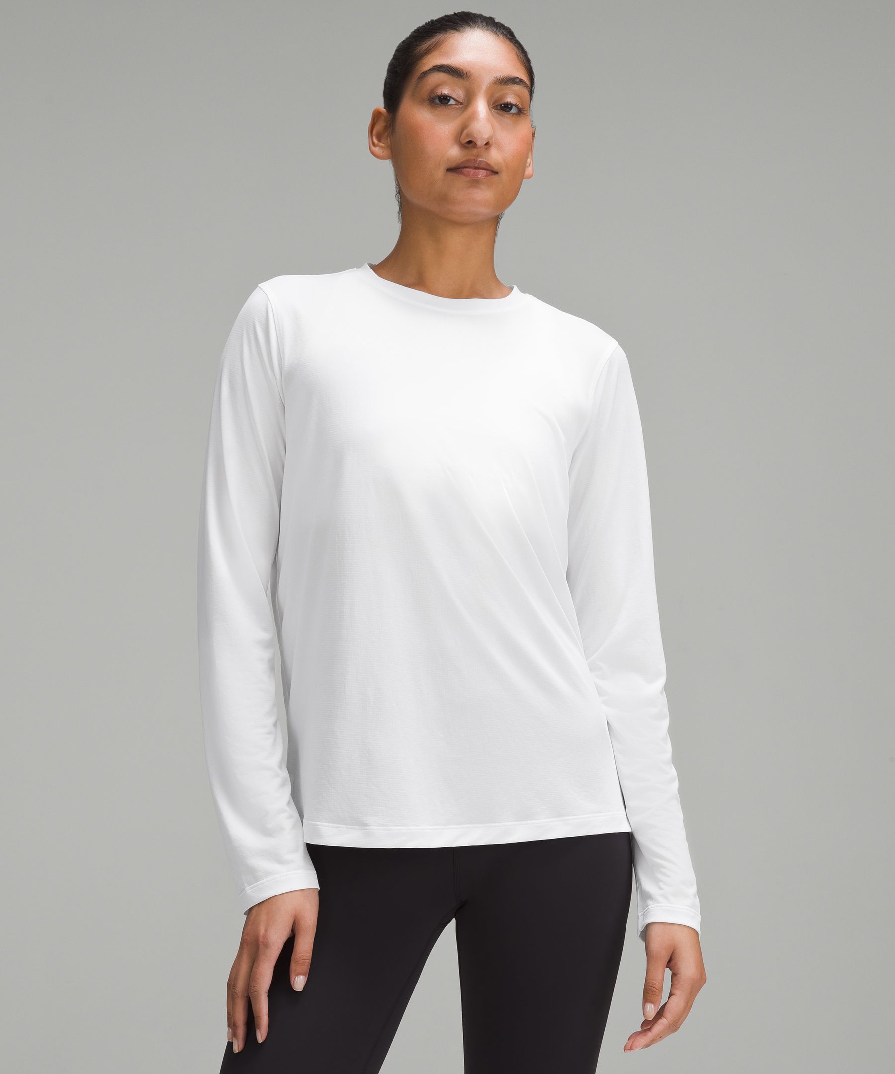 White Men's Running Shirt Gym Shirt Seamless Long Sleeve Top Athleisure  Cotton Lightweight Soft Sweat Wicking Bas… in 2023