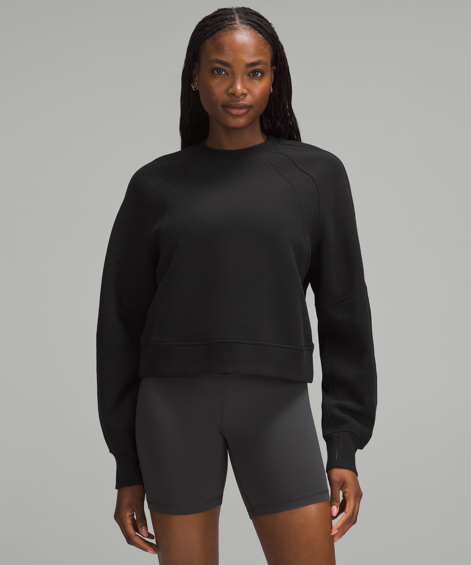 After Class Crop Sweatshirt - Black