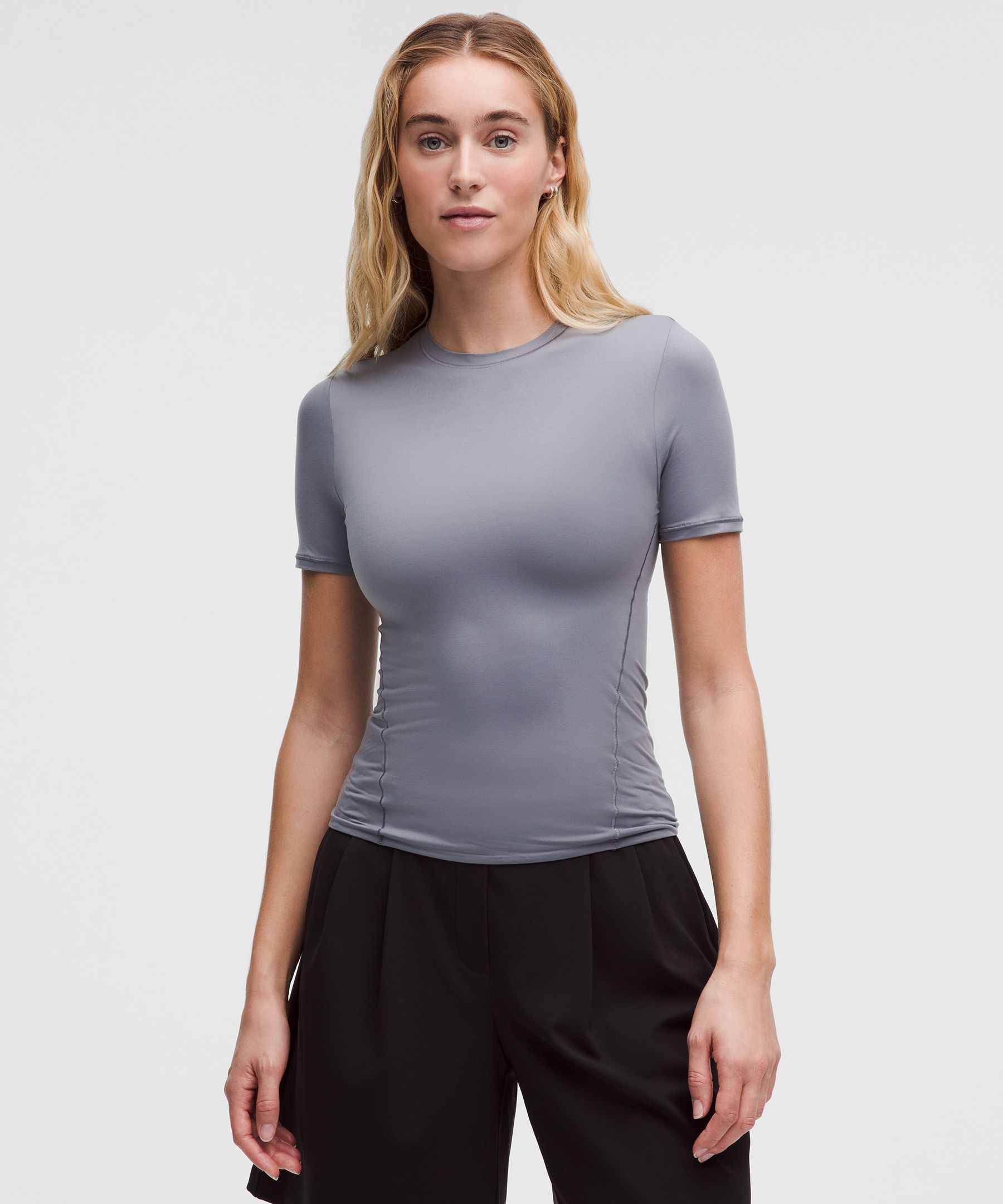 Wundermost Ultra-Soft Nulu Hip-Length Crewneck Shirt