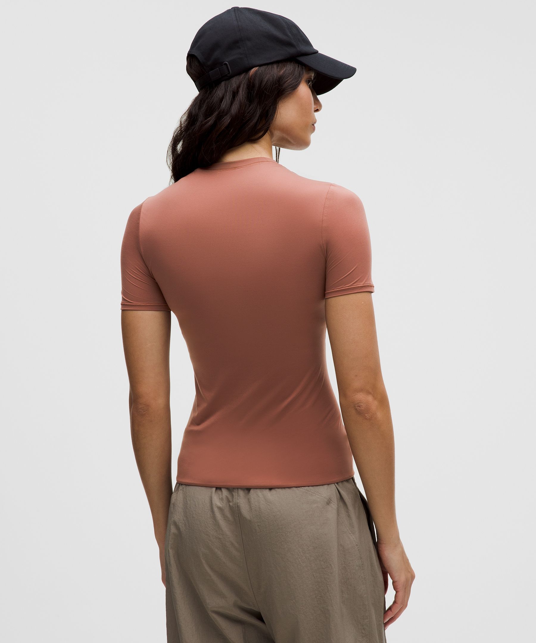 Lululemon Wundermost Ultra-soft Nulu Hip-length Crewneck Shirt