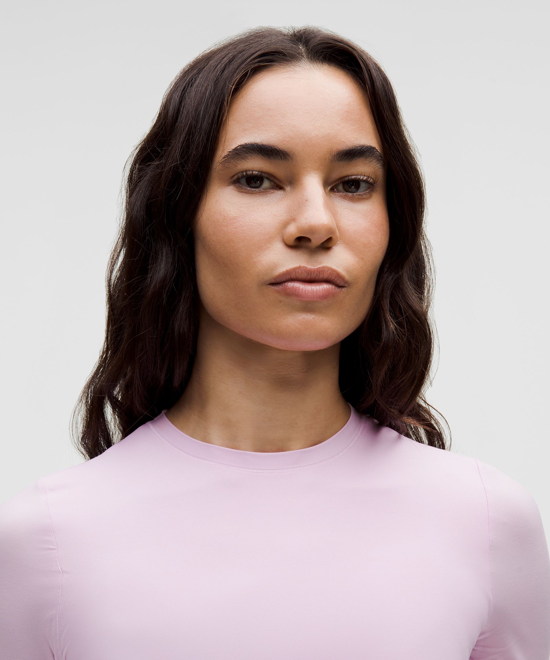 Lululemon Wundermost Ultra-soft Nulu Hip-length Crew Short-sleeve Shirt