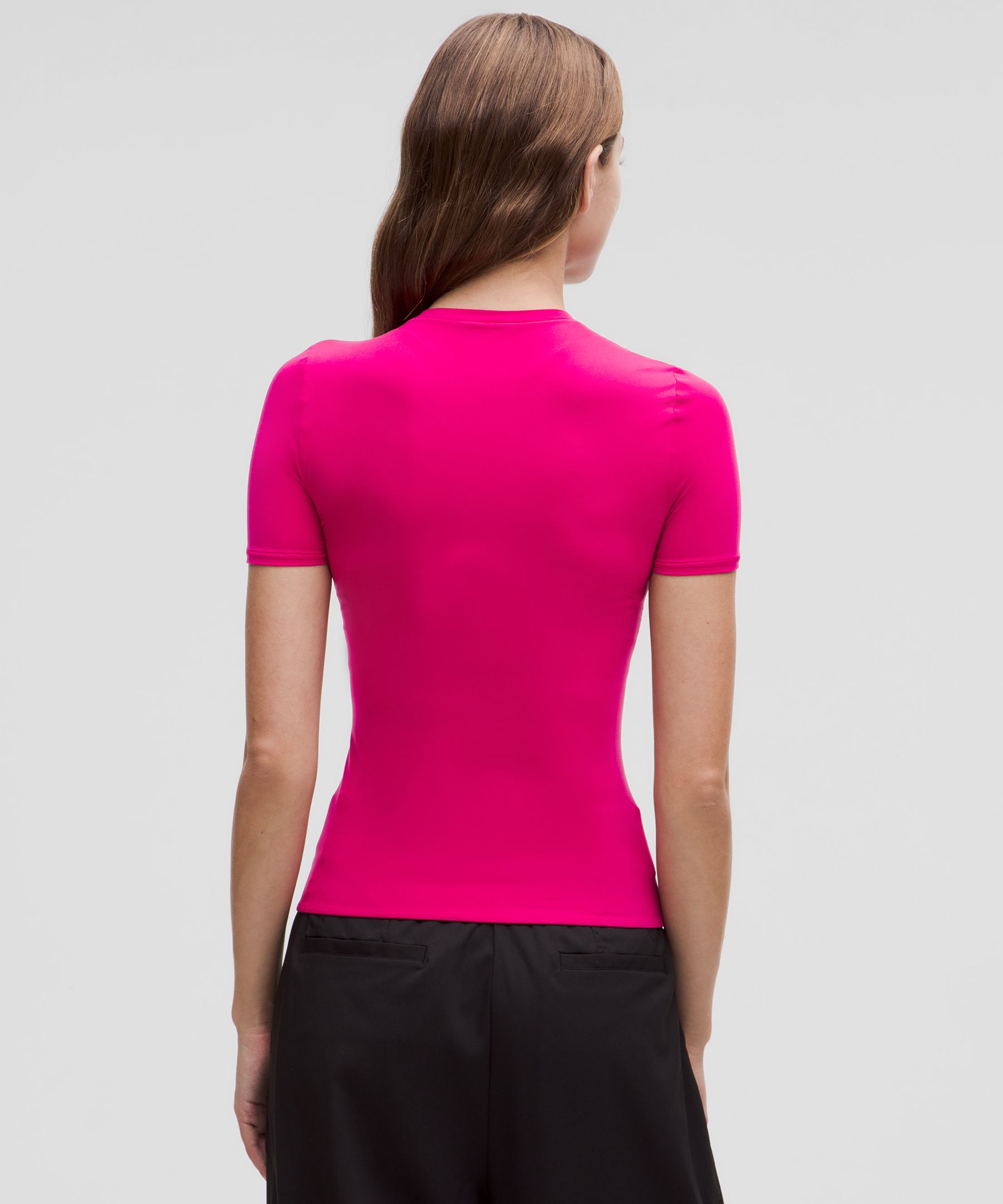 Wundermost Ultra-Soft Nulu Hip-Length Crewneck Shirt | Women's Short Sleeve Shirts & Tee's