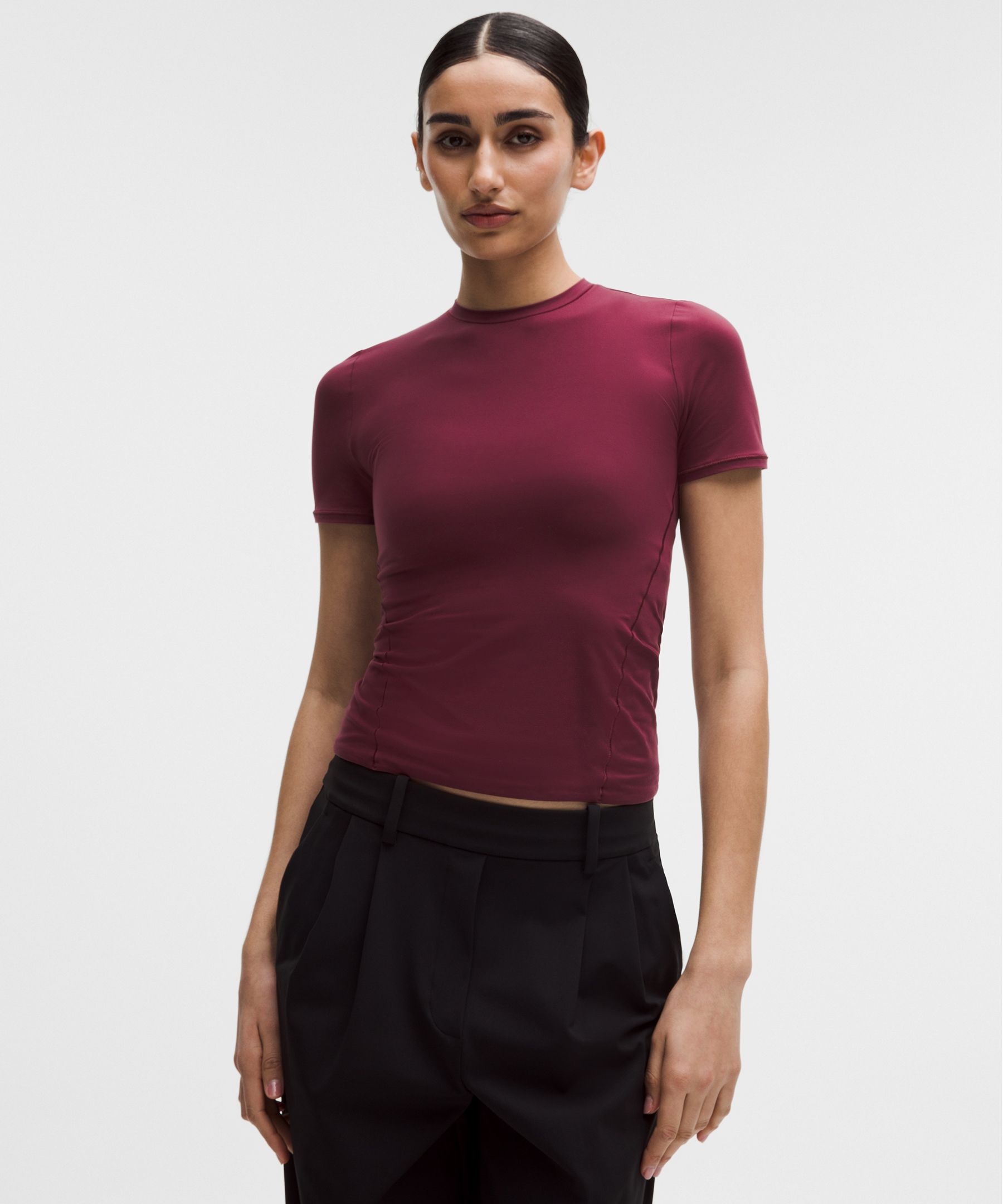 Wundermost Ultra-Soft Nulu Hip-Length Crewneck Shirt