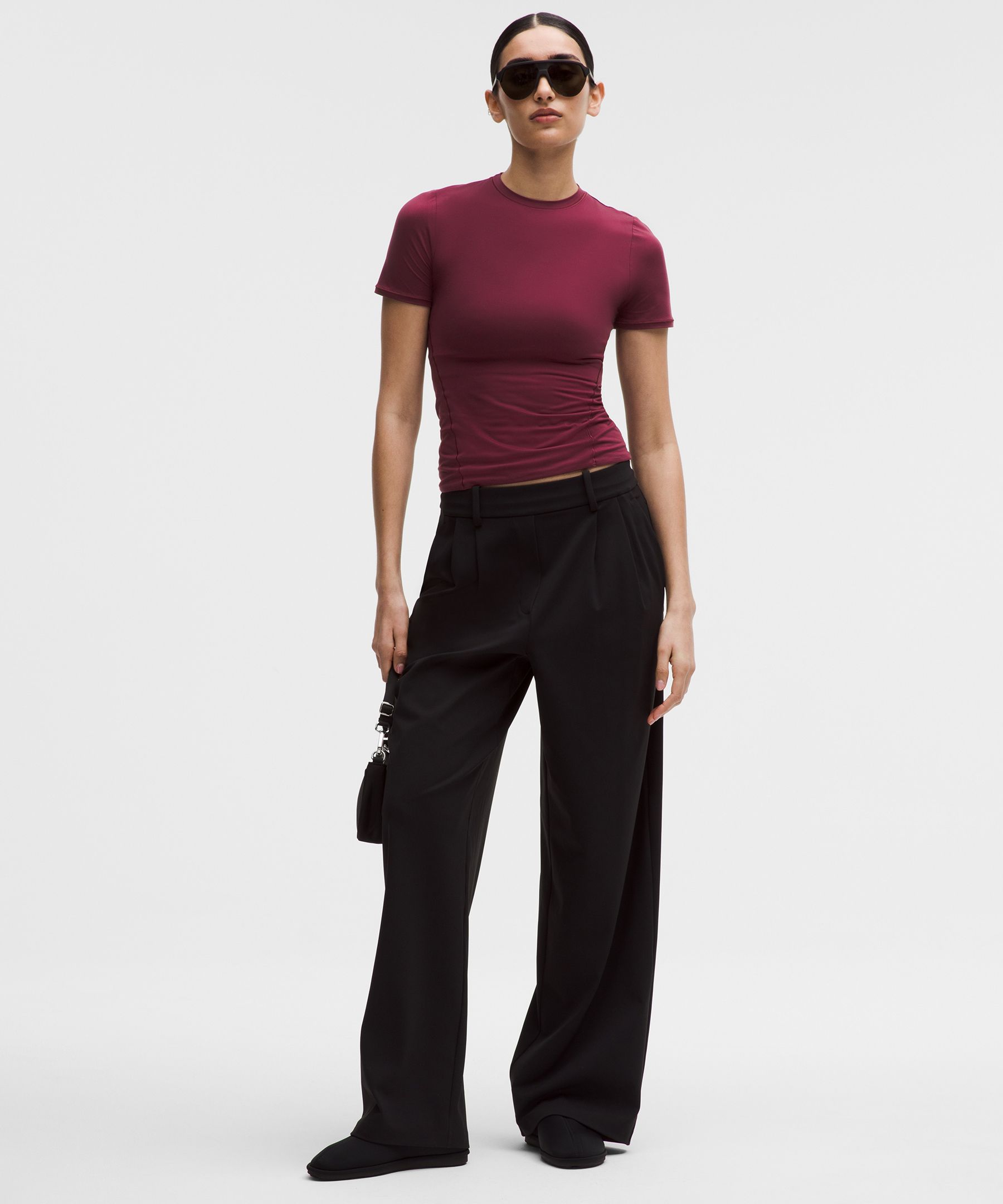 T-shirt col rond Wundermost longueur hanche en Ultra-Soft Nulu