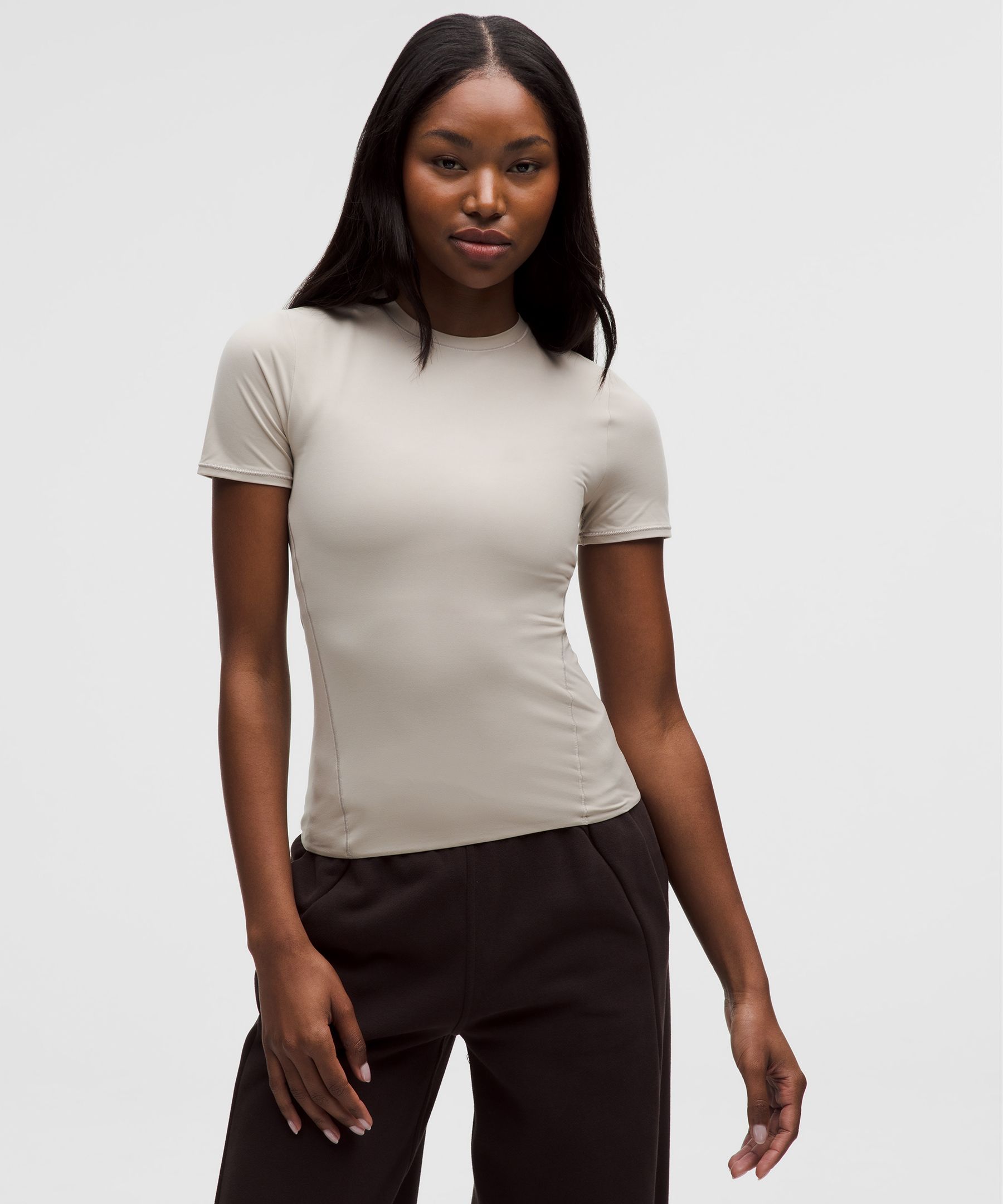 Wundermost Ultra-Soft Nulu Hip-Length Crewneck Shirt