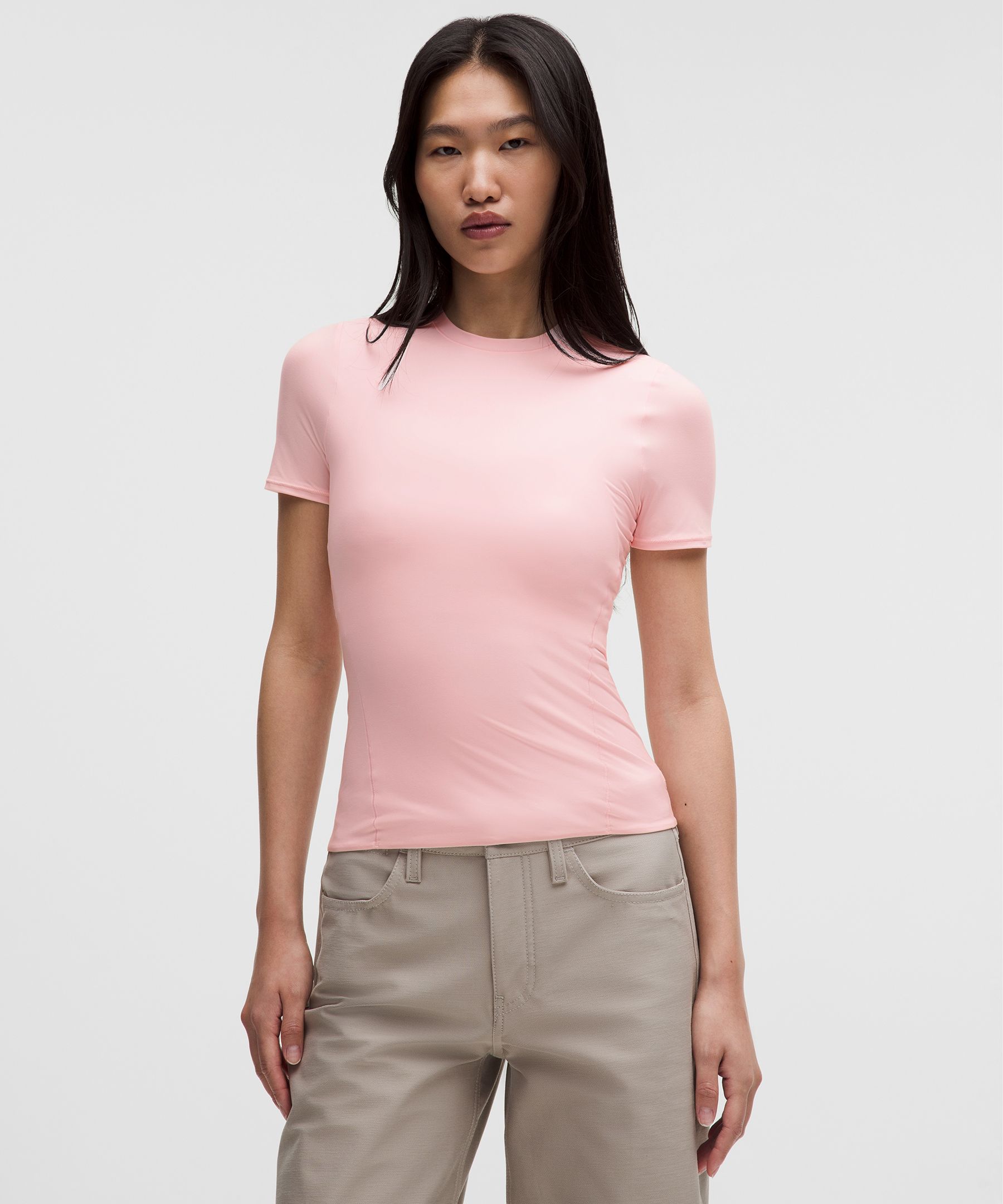 Wundermost Ultra-Soft Nulu Hip-Length Crewneck Shirt