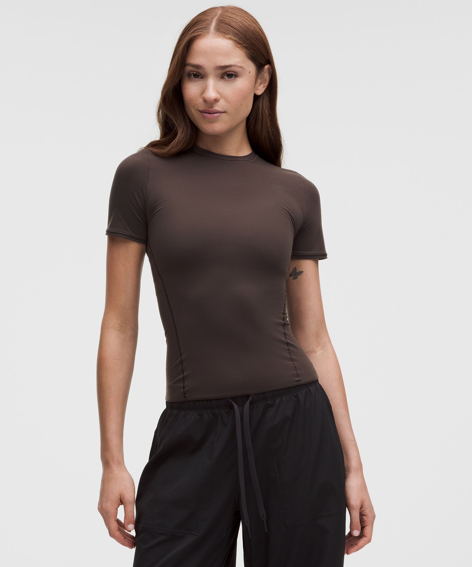 Wundermost Ultra-Soft Nulu Hip-Length Crewneck Shirt