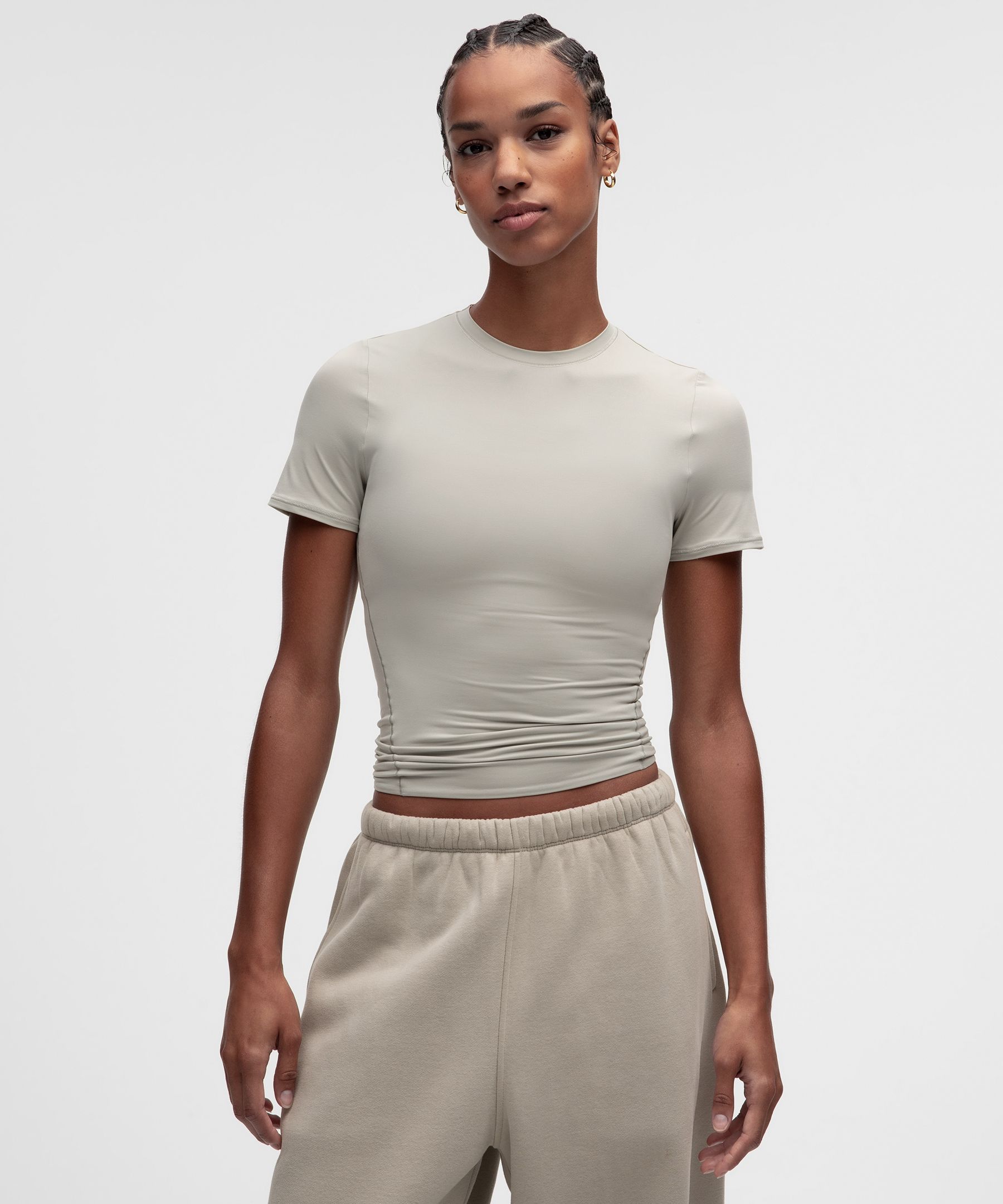 Wundermost Ultra-Soft Nulu Hip-Length Crewneck Shirt