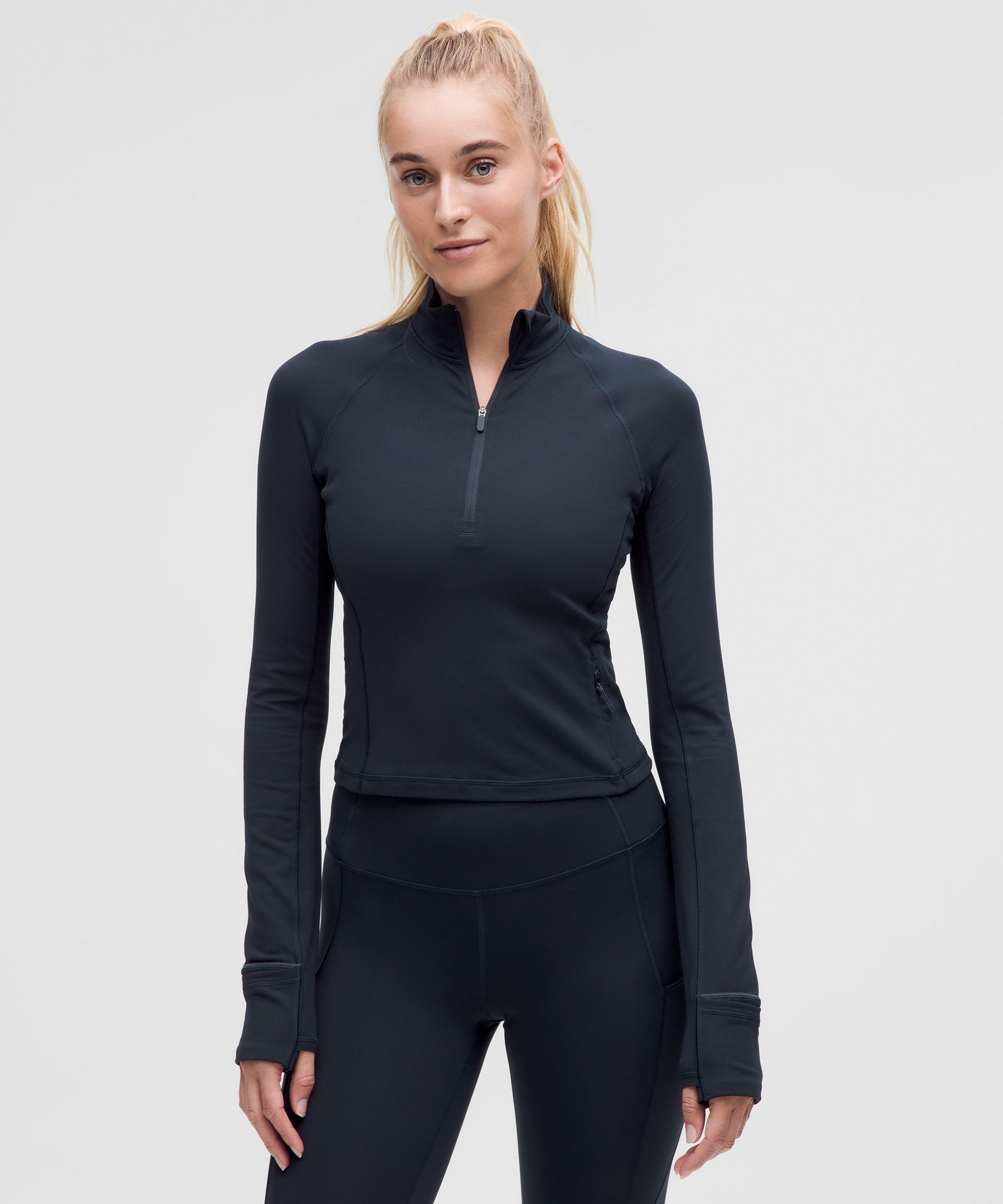 It's Rulu™ Run Ribbed Cropped good Half Zip special edition