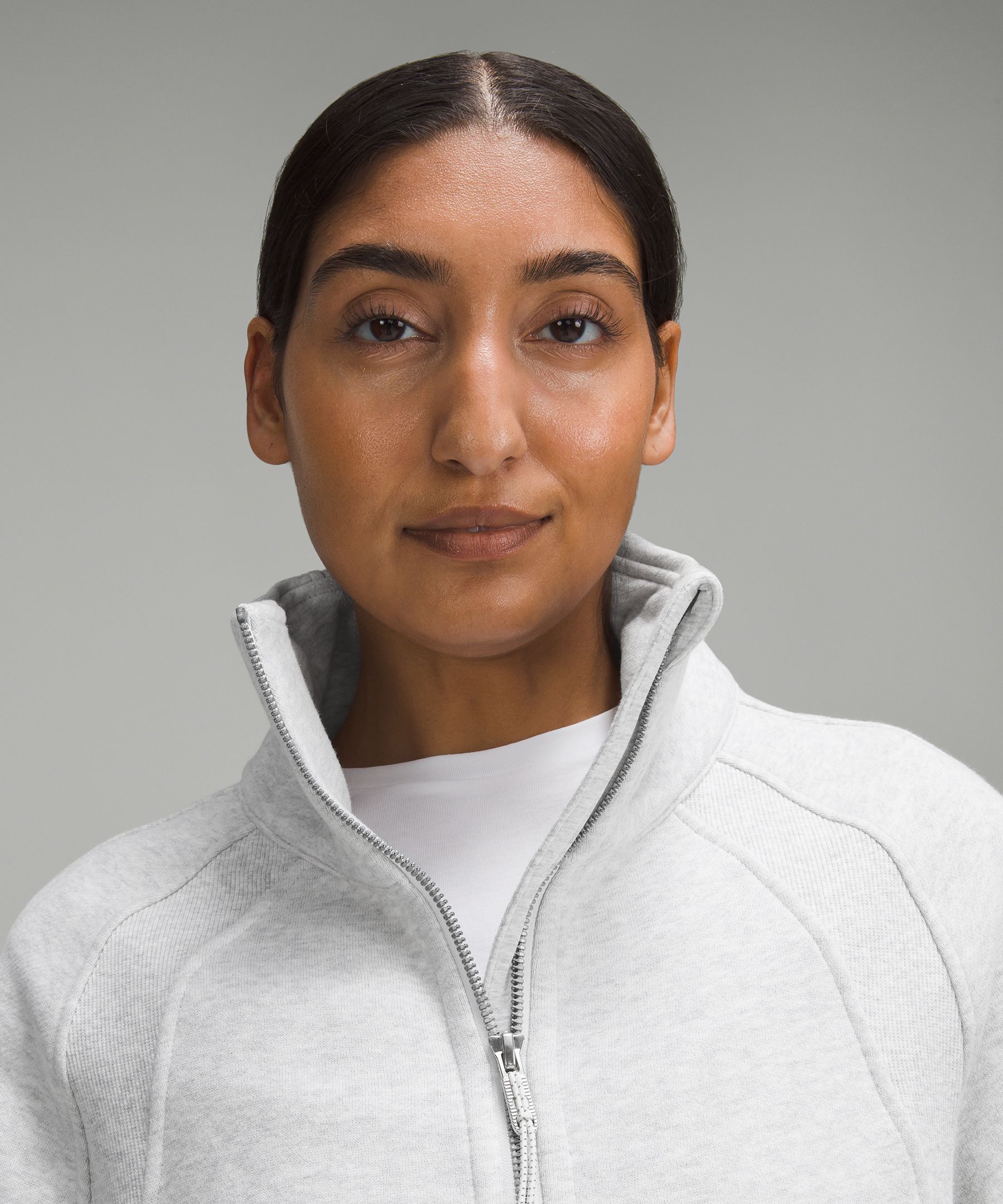 Lululemon Scuba Oversized Funnel-neck Half Zip In White