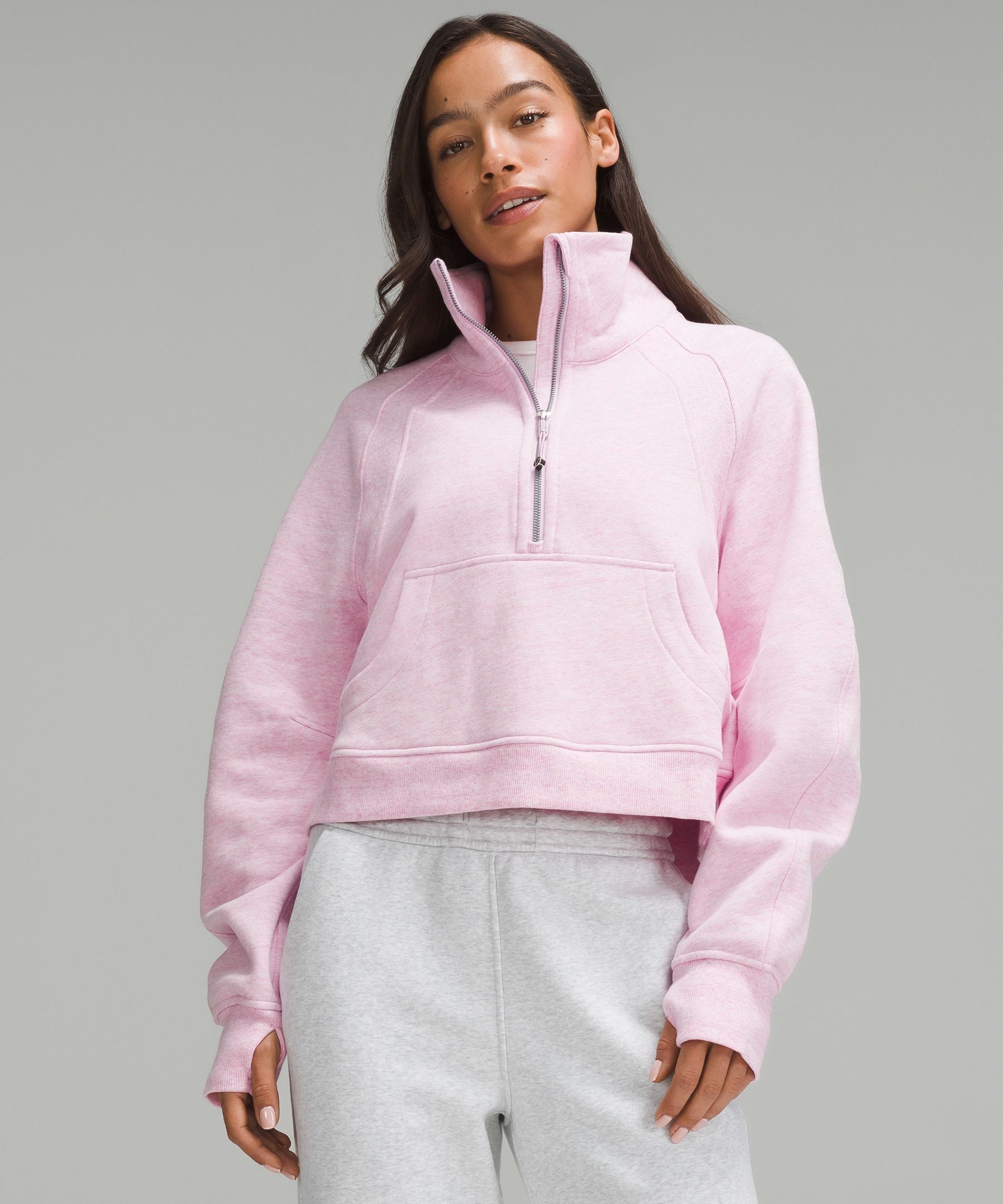 Scuba half zip Funnel pink savannah m/l : r/lululemon