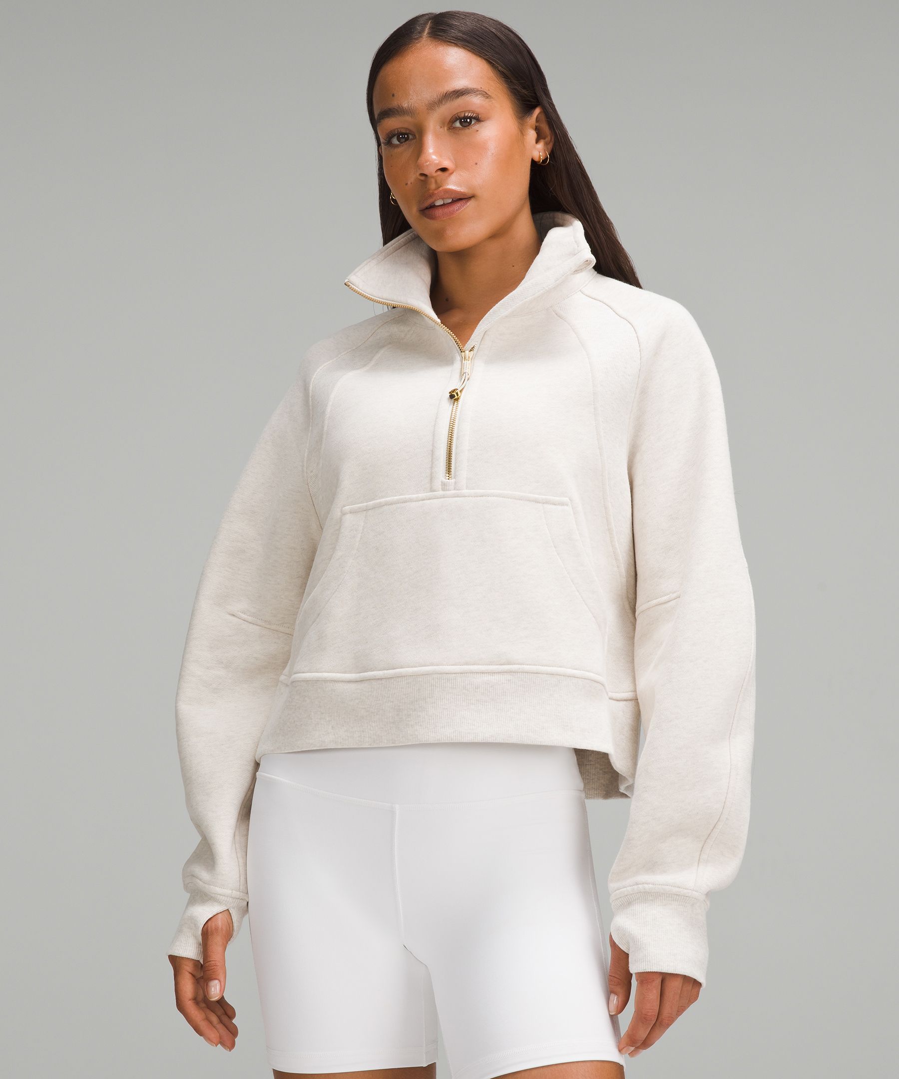 White Funnel Neck Sweatshirt lululemon