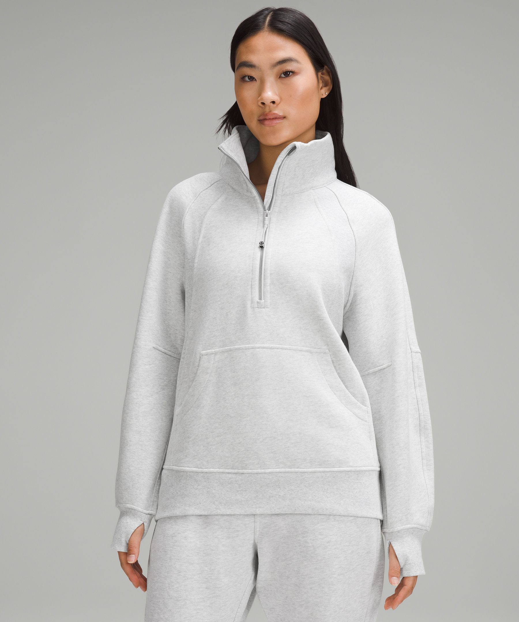 Scuba Oversized Funnel-Neck Half Zip *Long