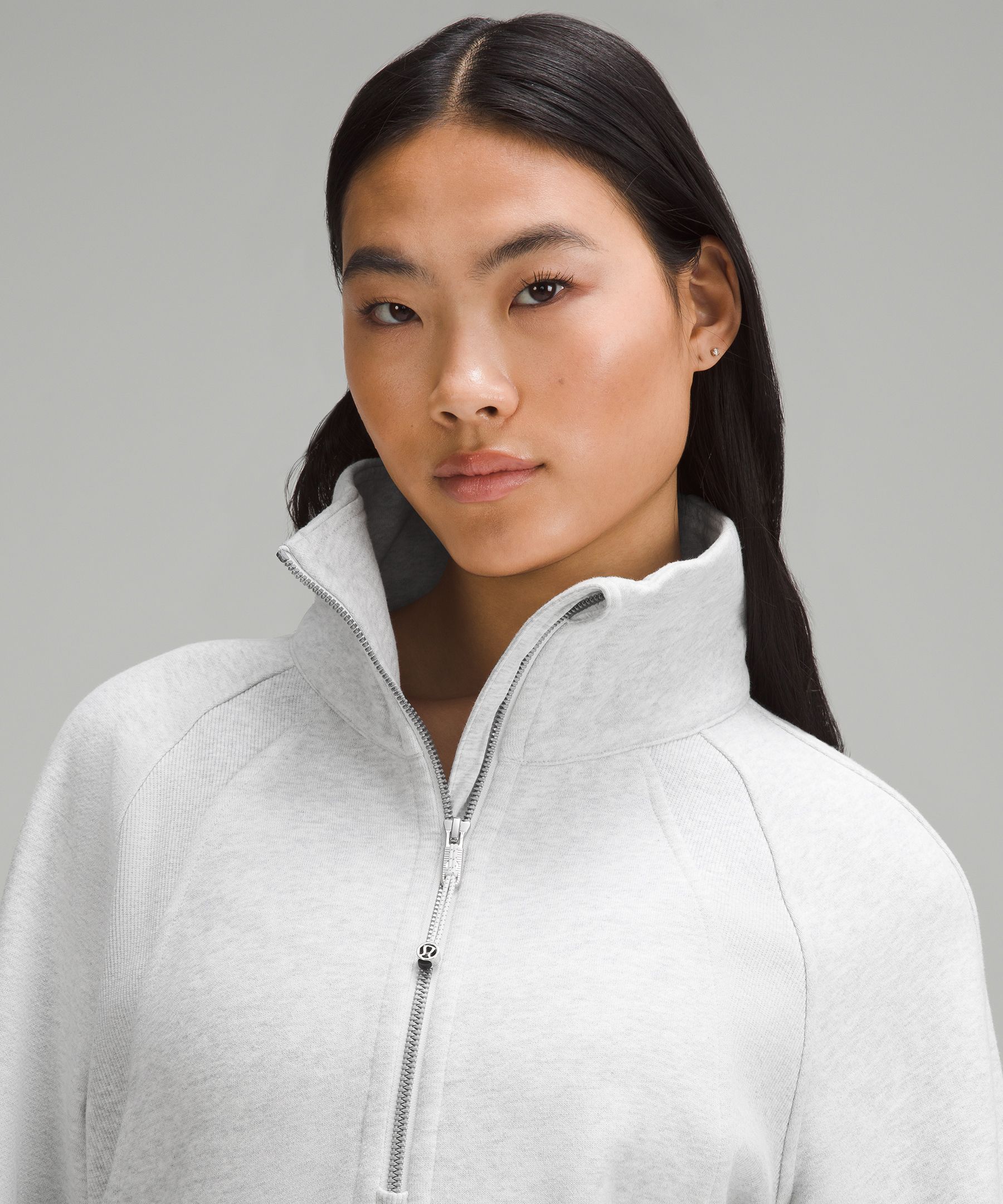 Shop Lululemon Scuba Oversized Funnel-neck Half Zip Long