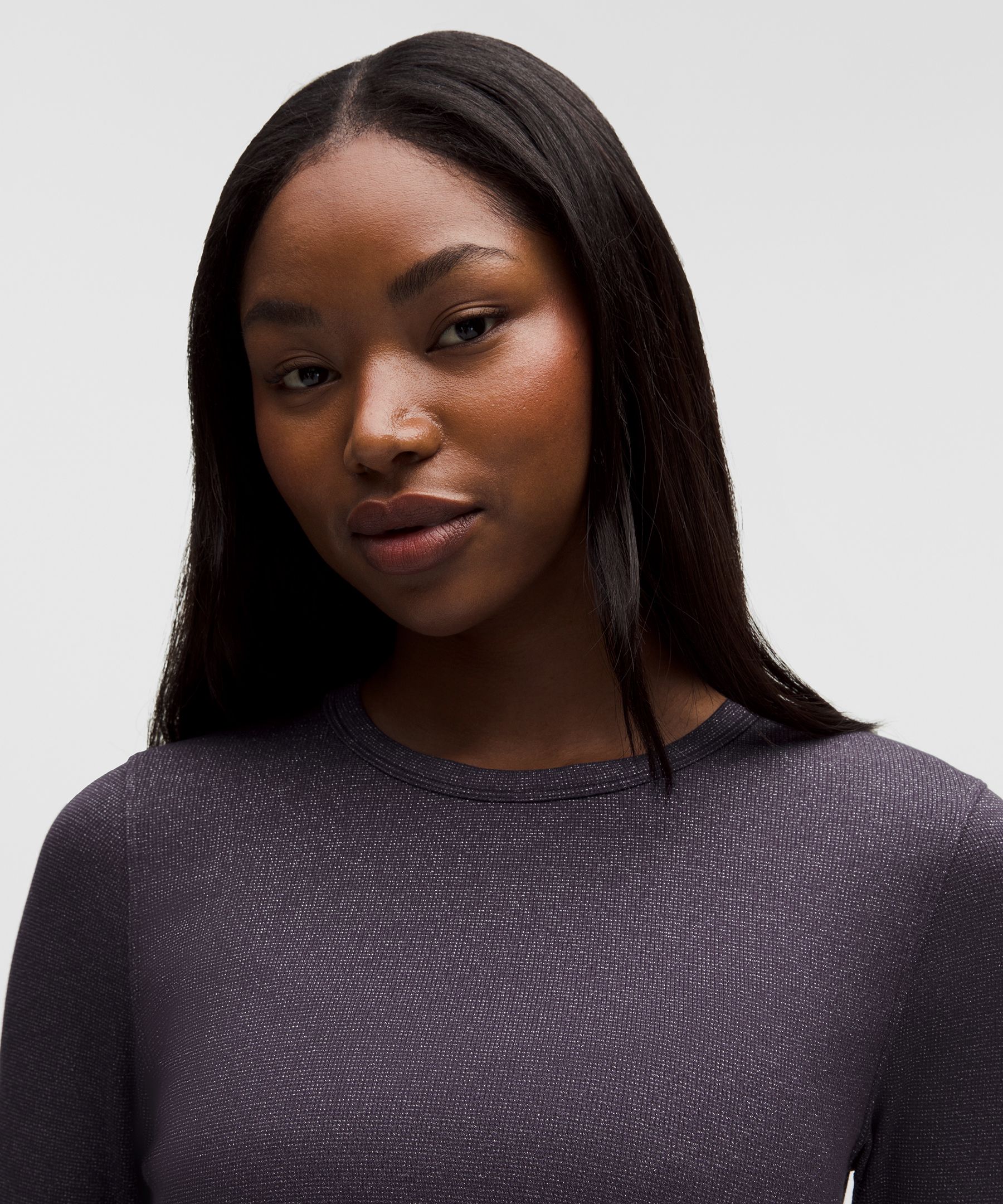 Lululemon Hold Tight Long-sleeve Shirt In Purple