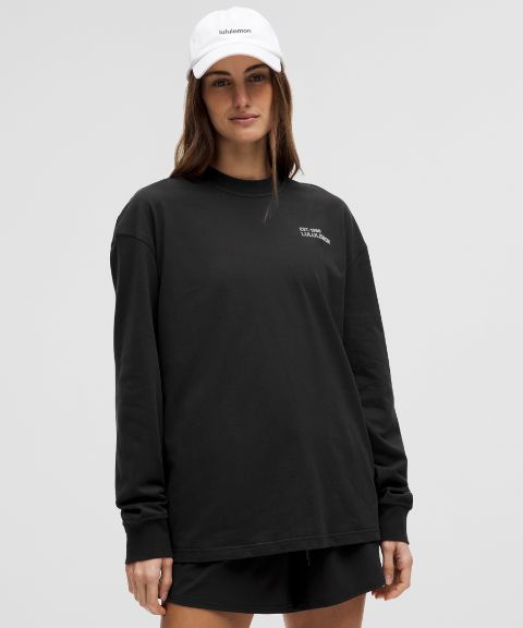 Lululemon Heavyweight Cotton Crewneck Long-Sleeve Shirt