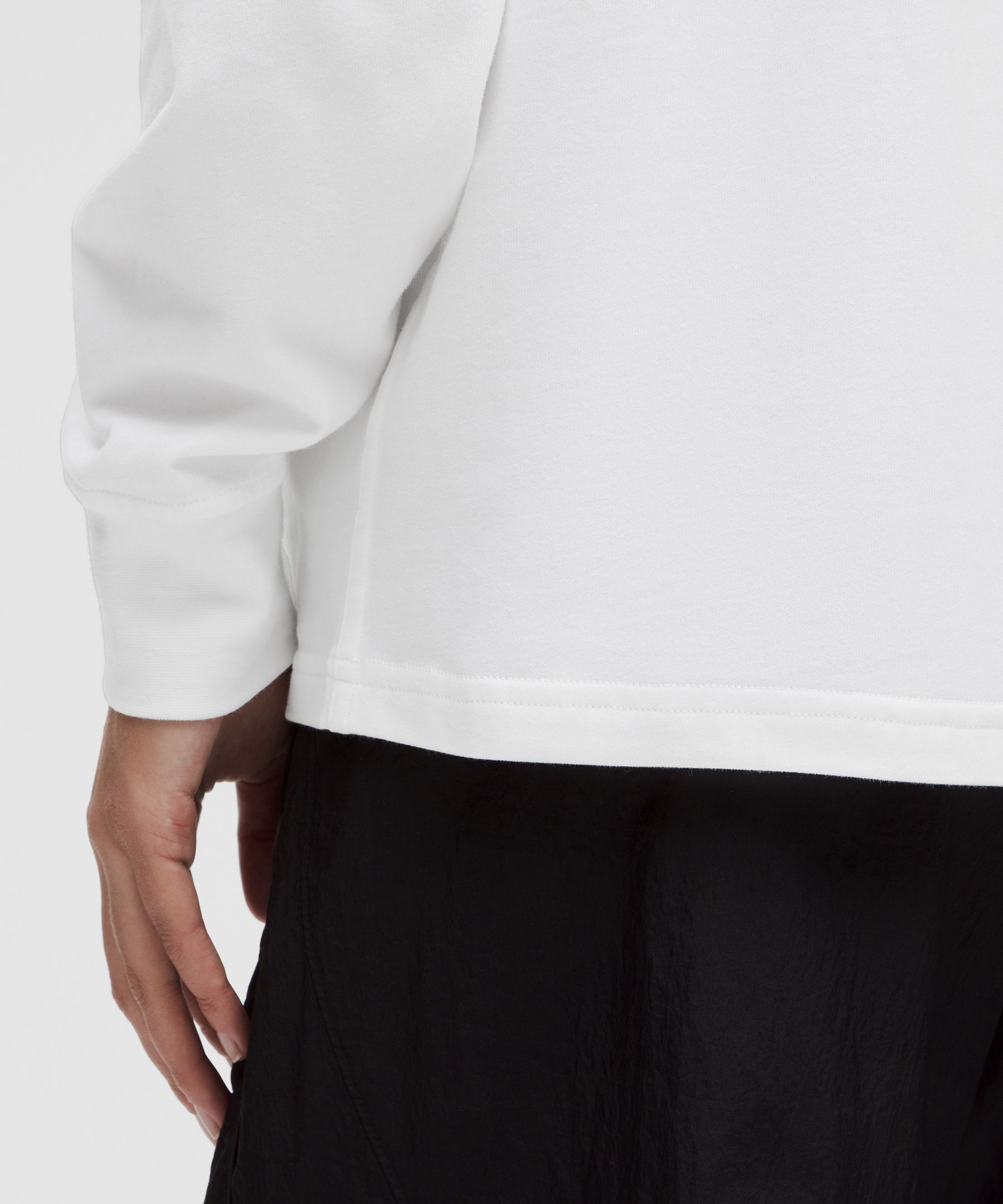 Heavyweight Cotton Crewneck Long-Sleeve Shirt