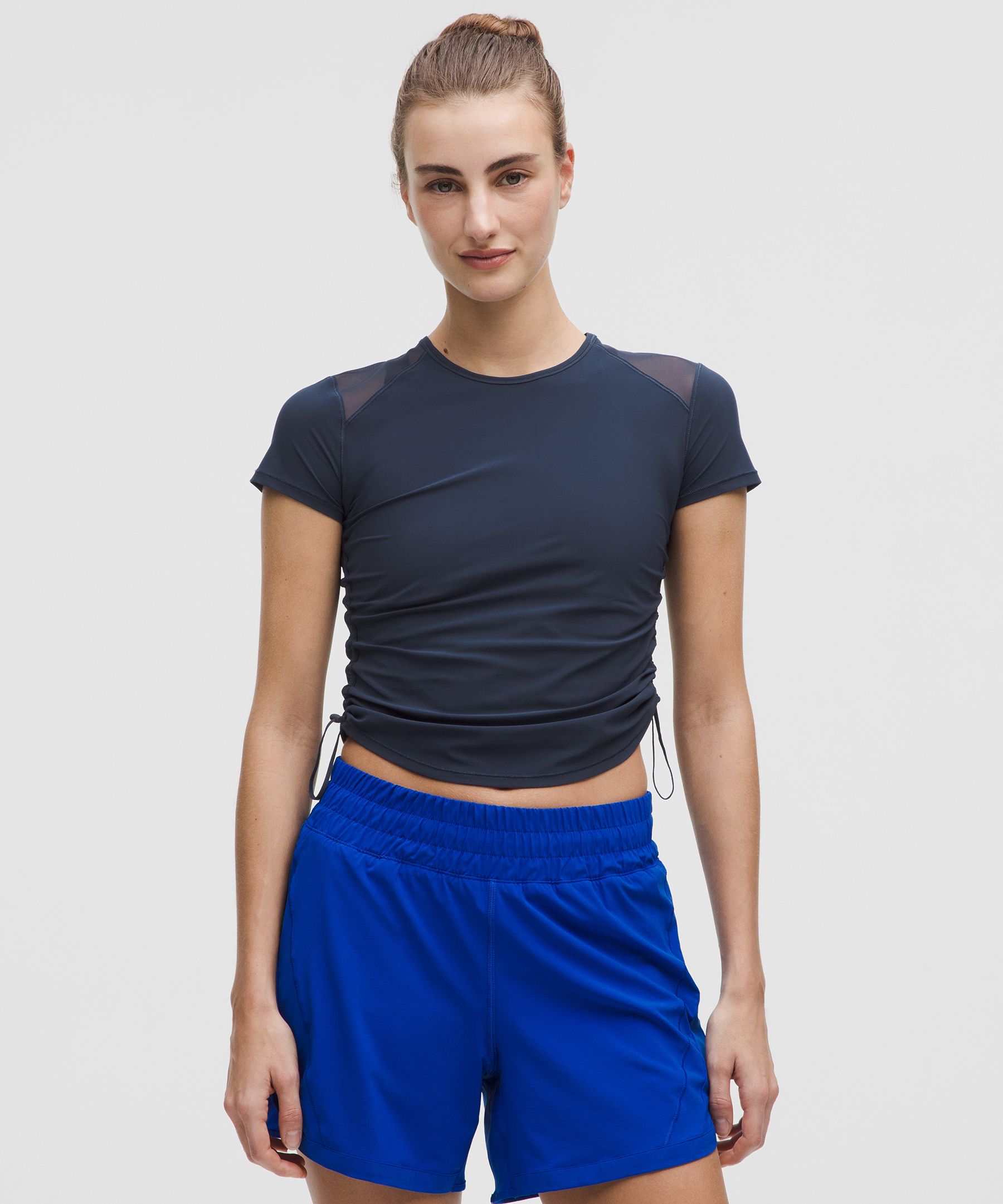 lululemon - Women's Sculpt Cinched Short-Sleeve Shirt - Color Blue - Size 6