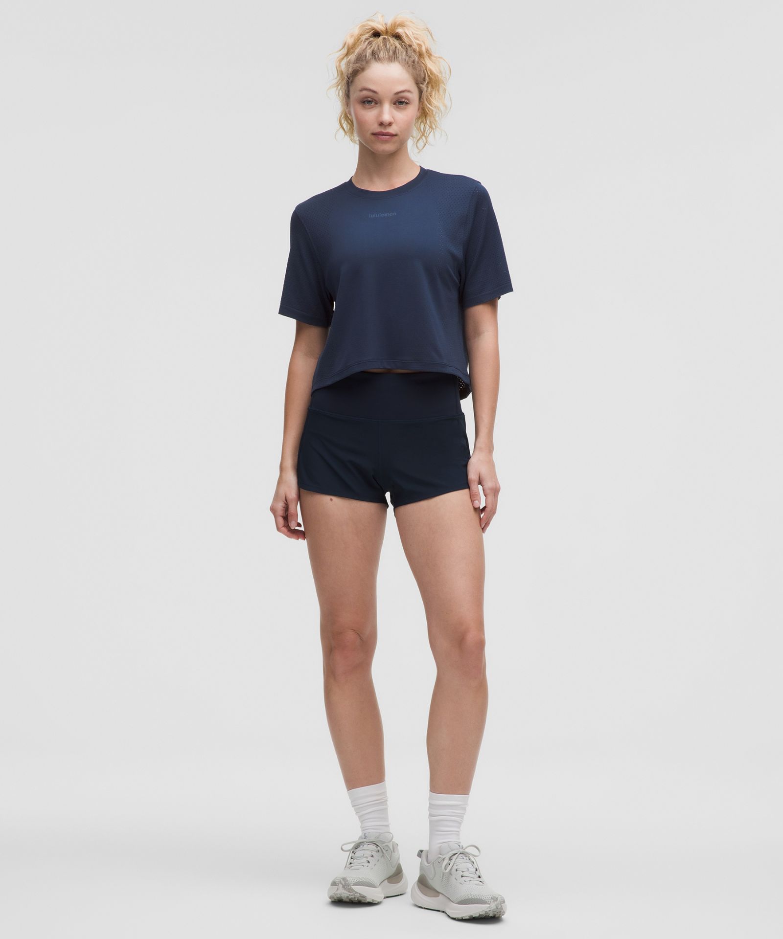 Lululemon Swiftly High-Low Cropped Short-Sleeve Shirt — фото 2