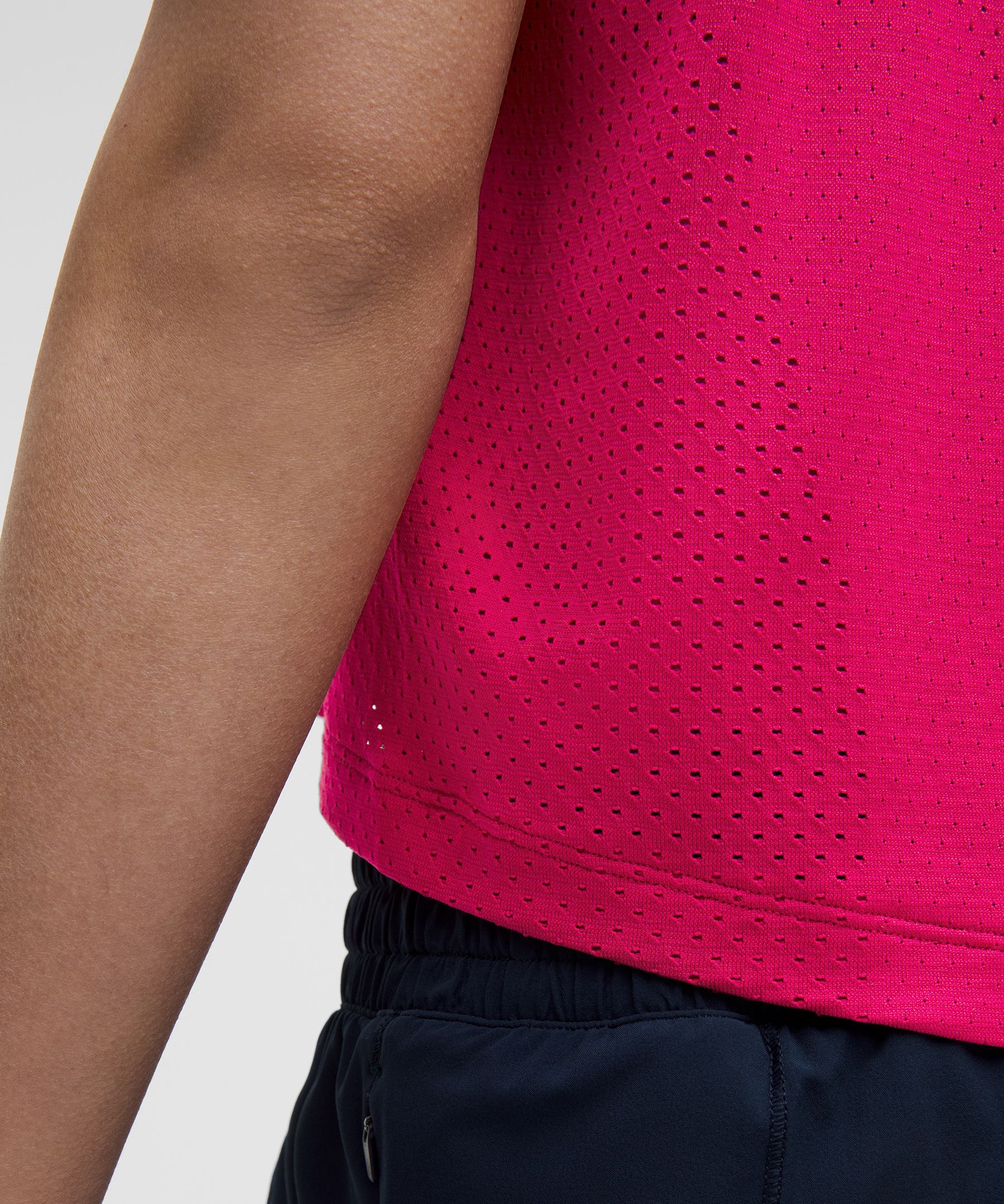Lululemon Swiftly High-low Cropped Short-sleeve Shirt