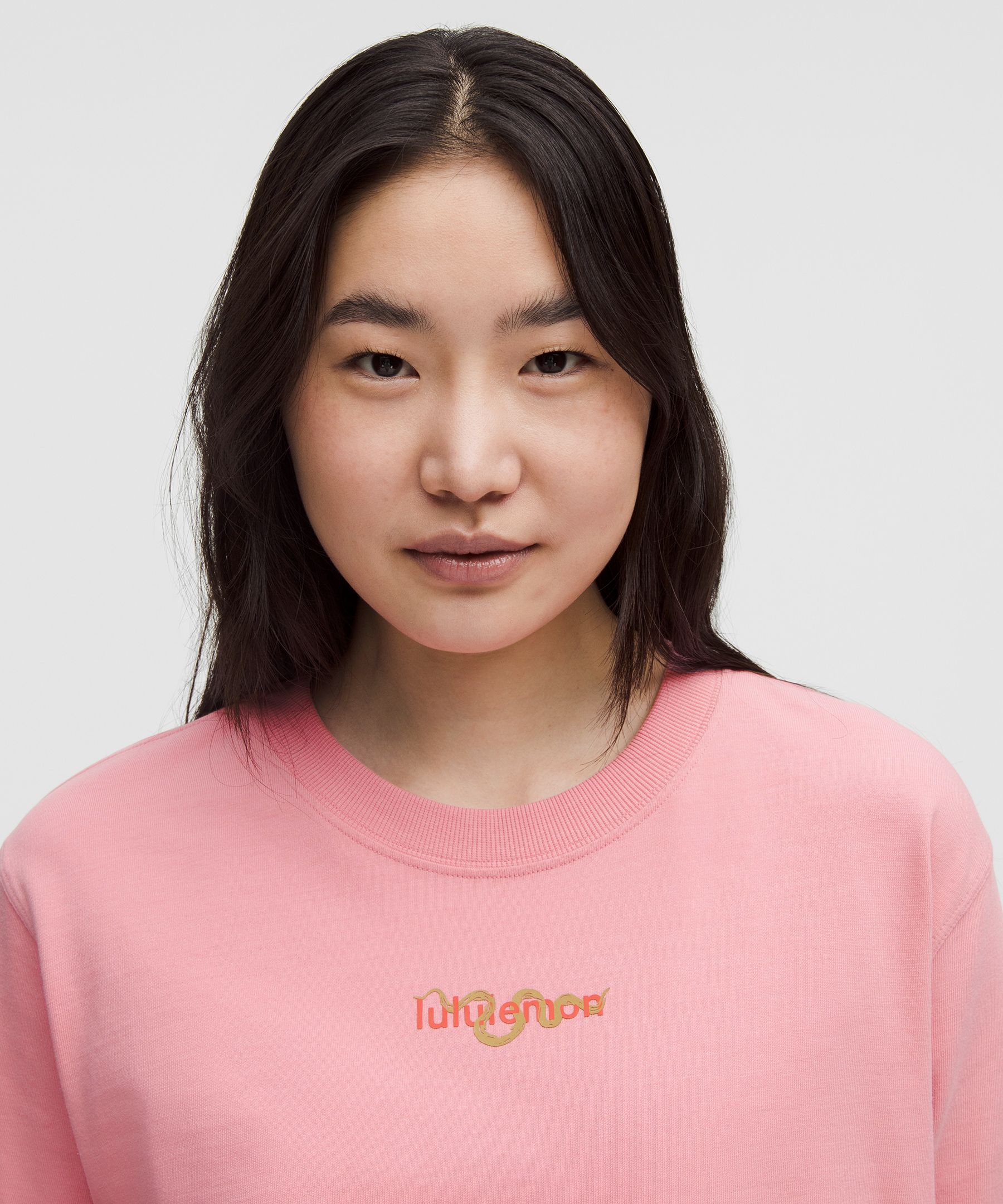 Lunar New Year Relaxed-Fit Cotton Jersey Long-Sleeve Shirt | Women's Long Sleeve Shirts
