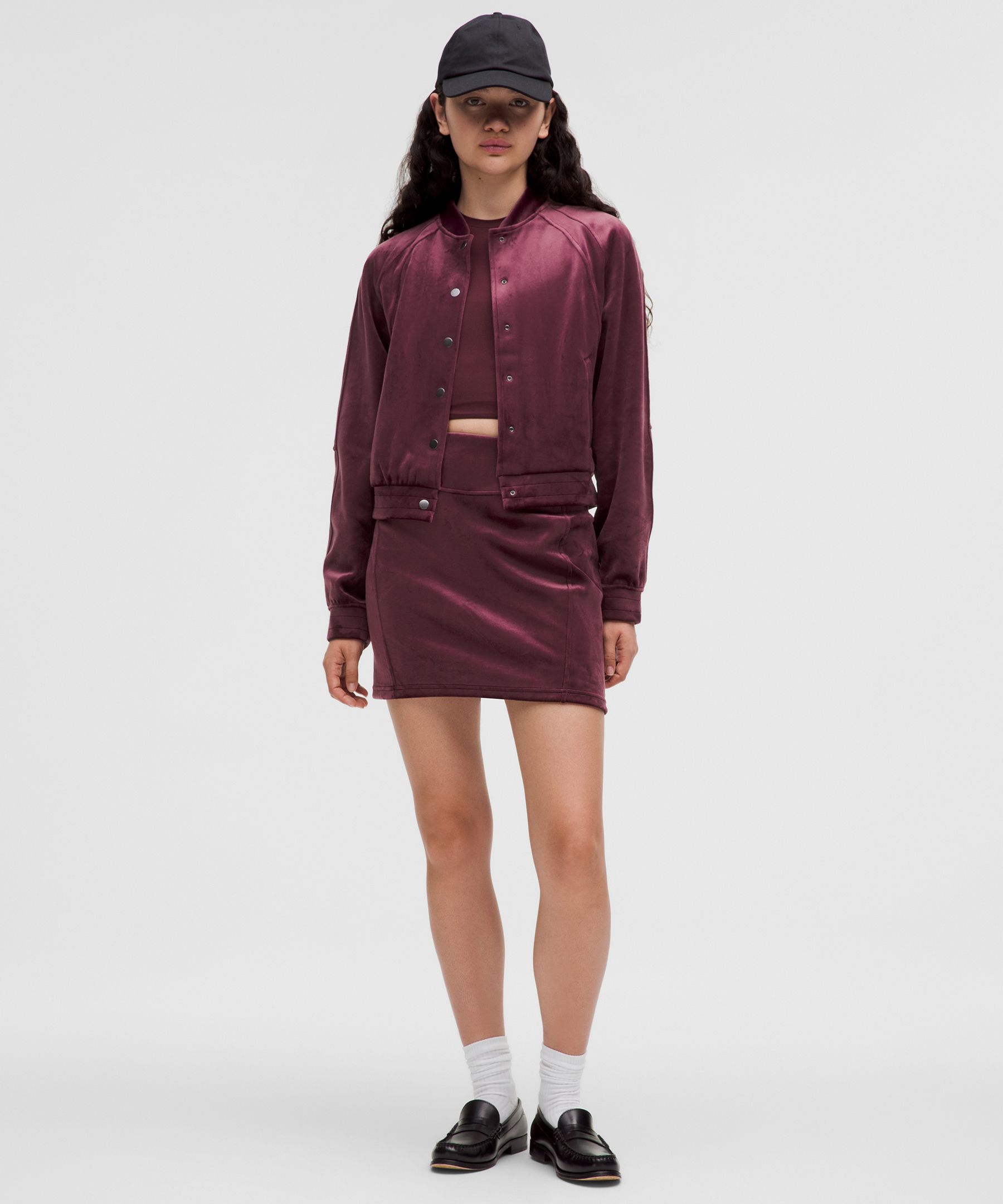Lululemon Scuba Varsity Jacket Velvet